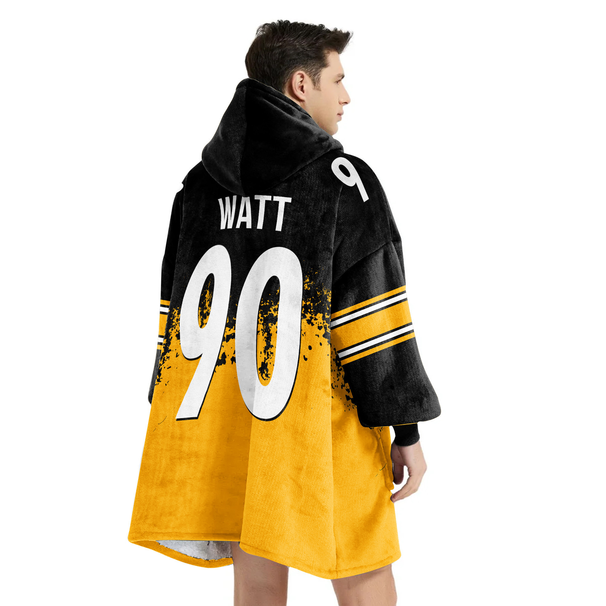 Adult 90 Pittsburgh Football Unisex Blanket Hoodie