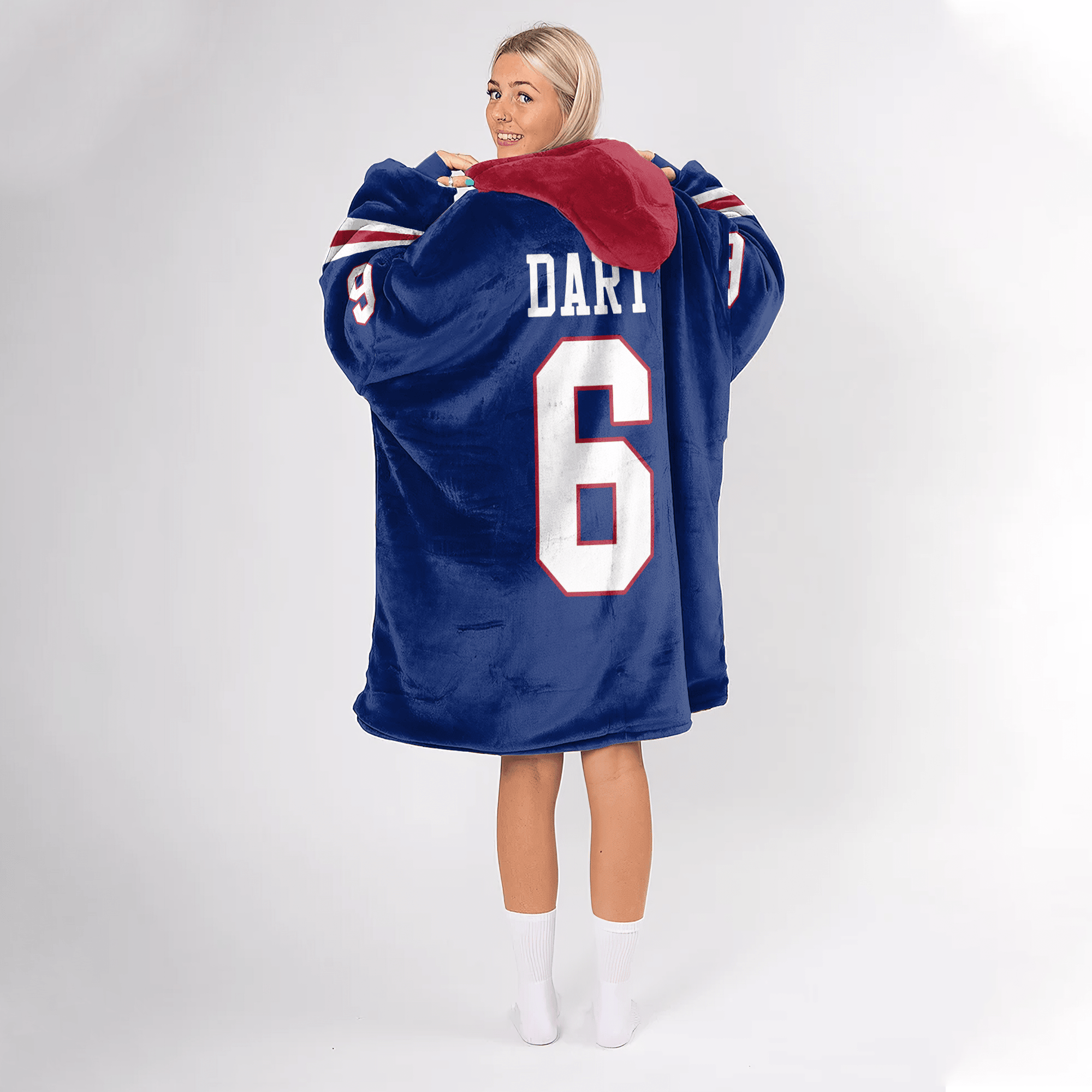 New York G Football Unisex Blanket Hoodie