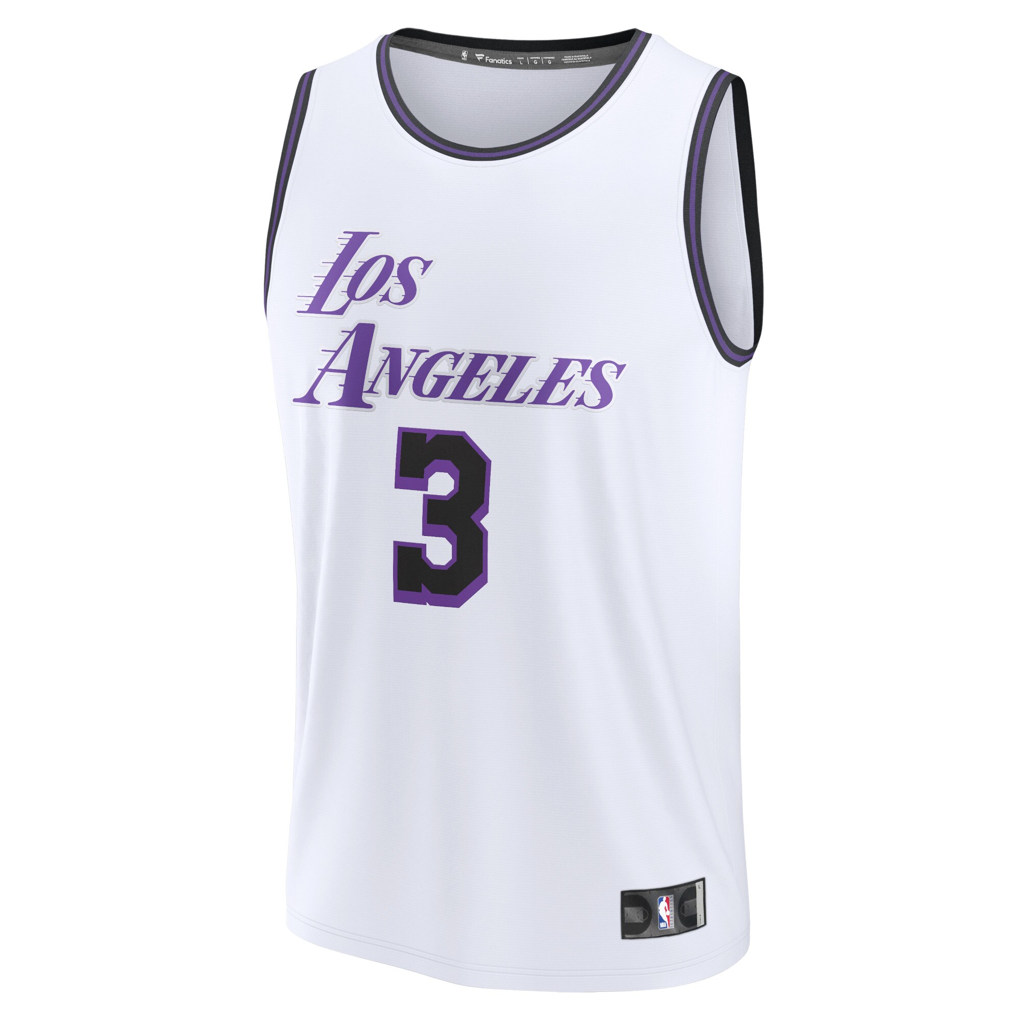 Anthony Davis Los Angeles Lakers  Youth 2022/23 Fastbreak Jersey - City Edition - White