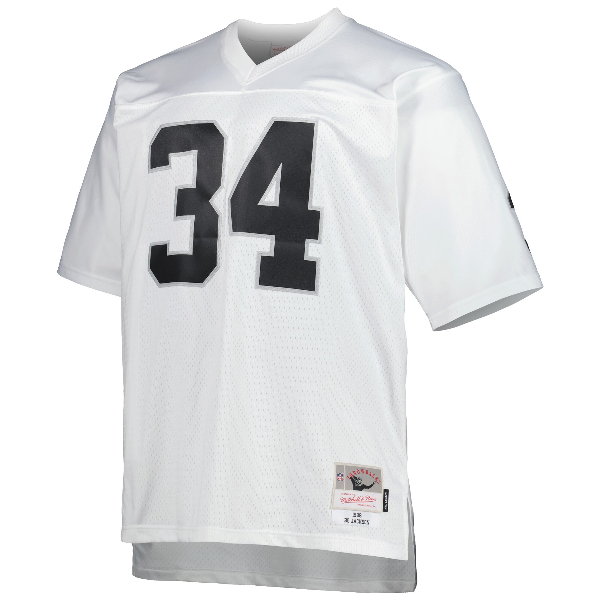 Bo Jackson Las Vegas Raiders  Big & Tall 1988 Retired Player Replica Jersey - White
