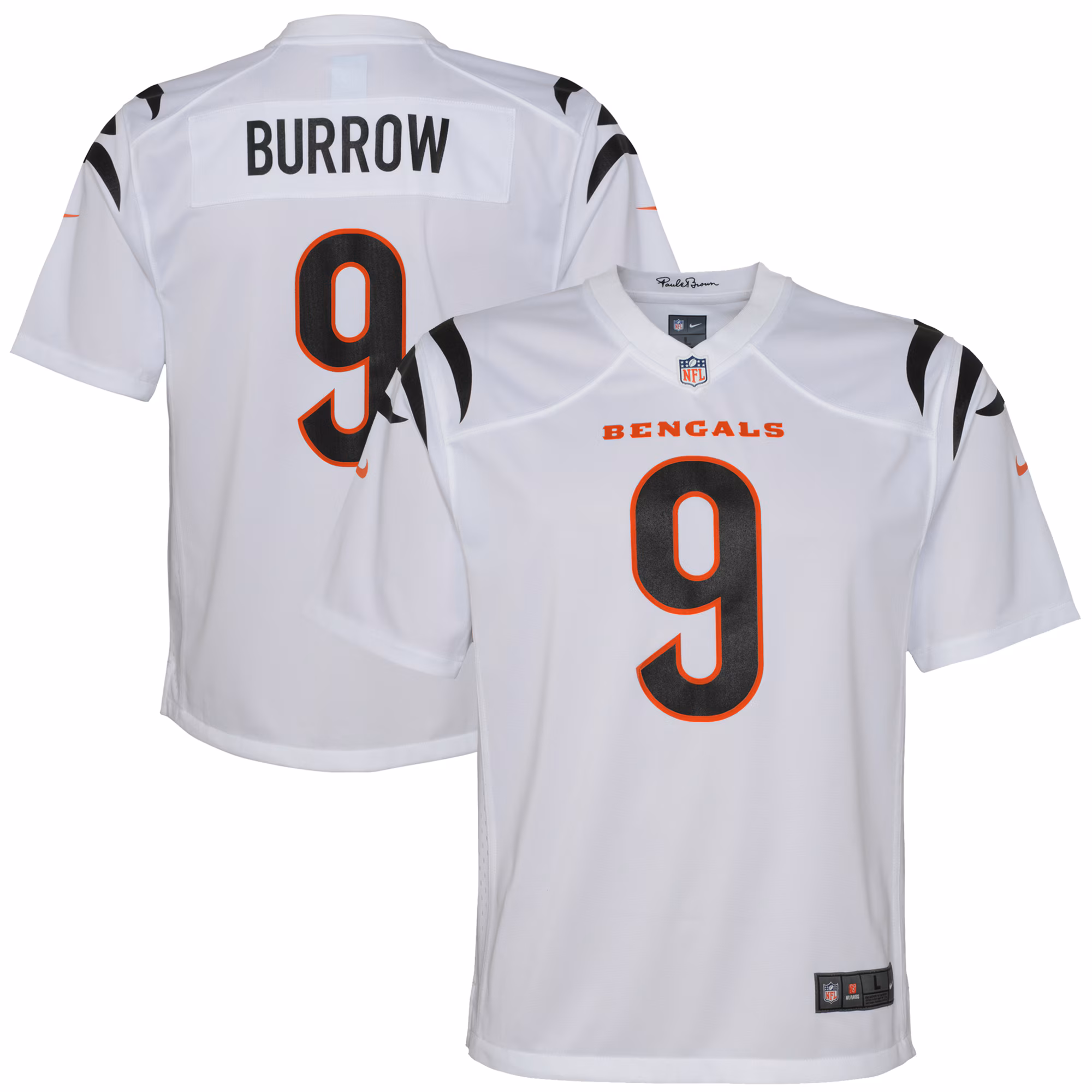 Joe Burrow Cincinnati Bengals Youth Game Jersey - White
