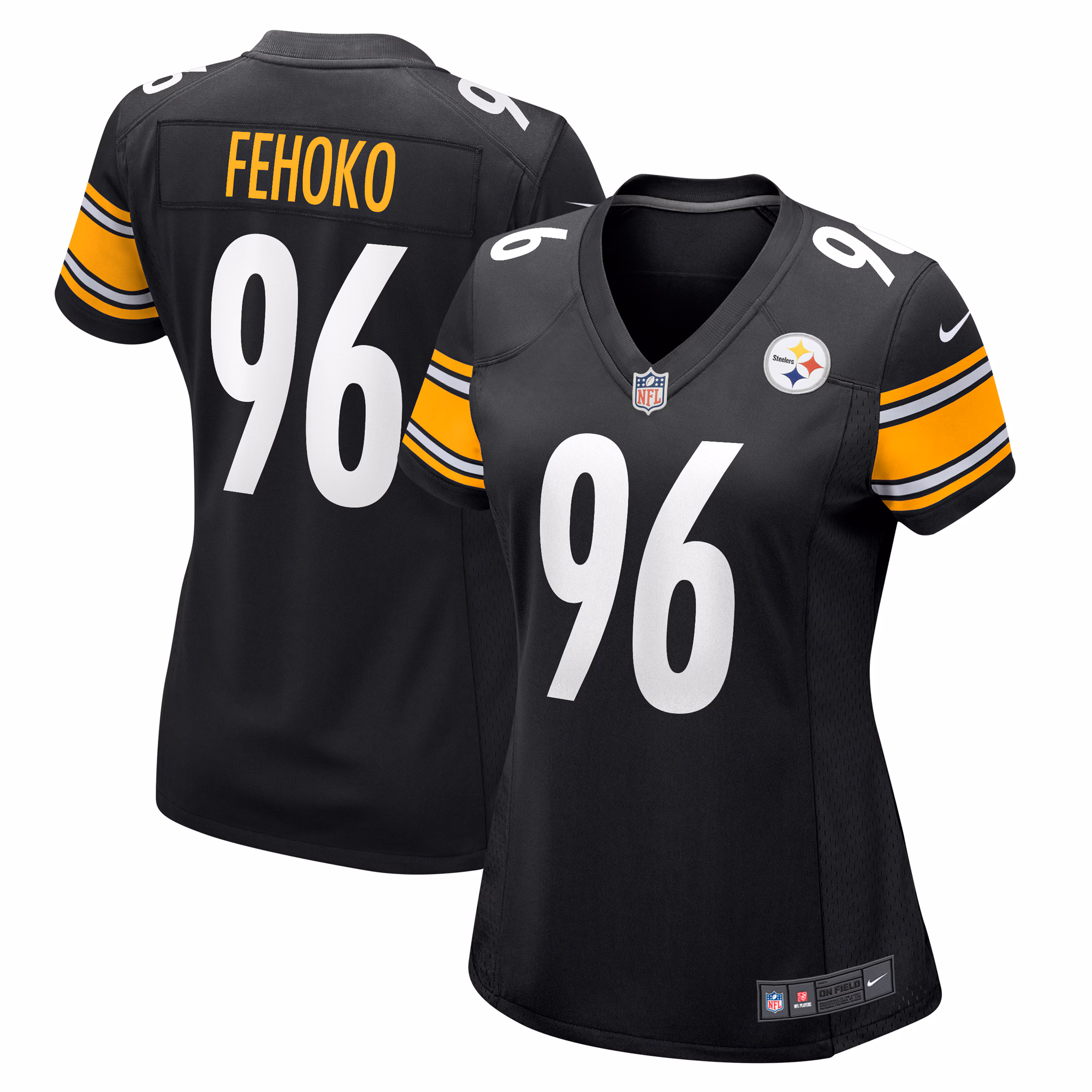 Breiden Fehoko Pittsburgh Steelers Women's  Game Jersey -  Black