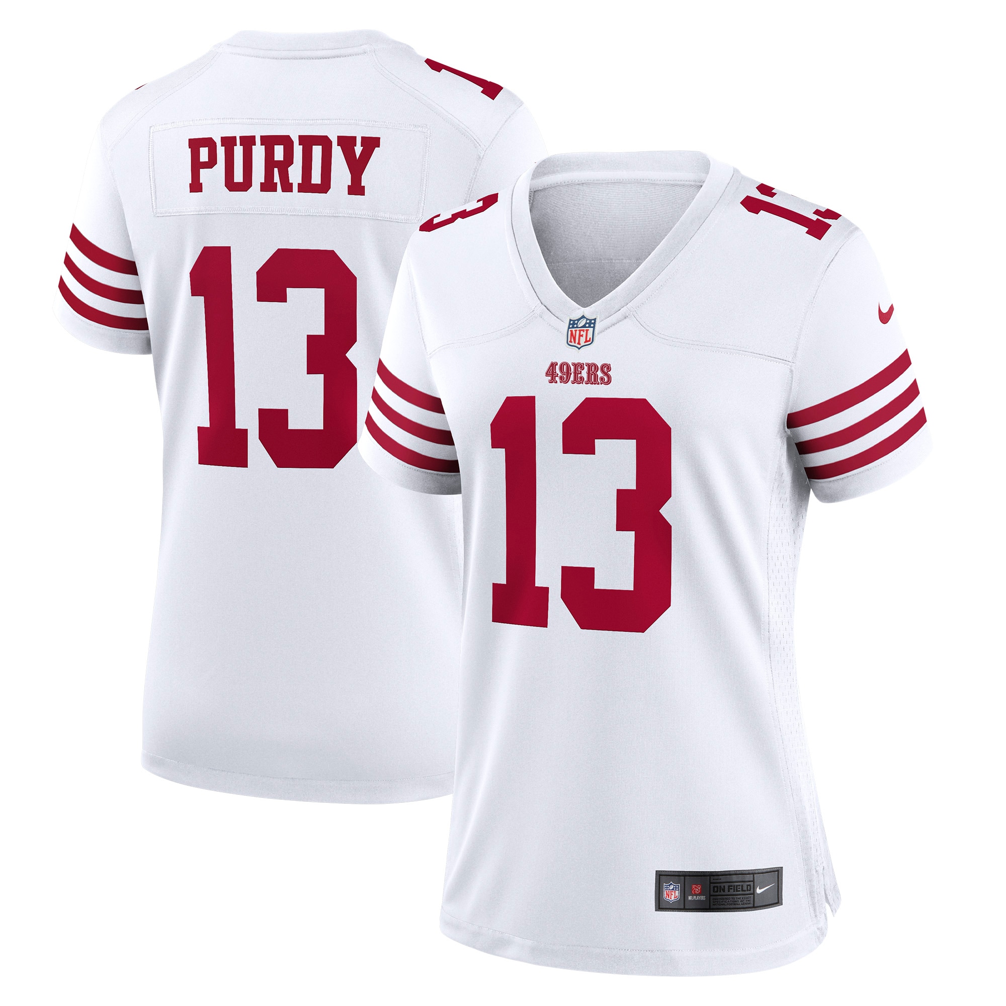 Brock Purdy San Francisco 49ers  Women's Game Player Jersey - White
