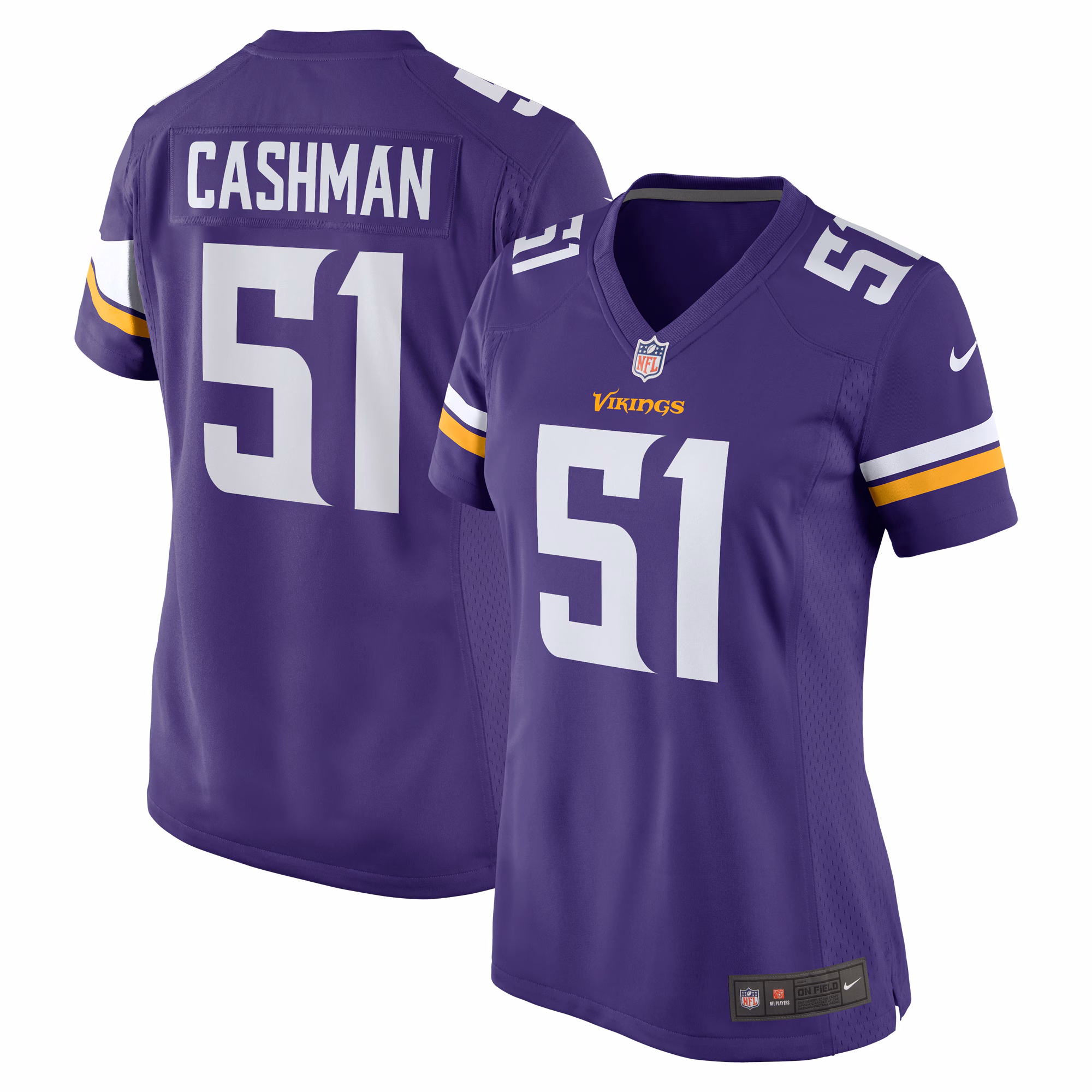 Blake Cashman Minnesota Vikings Women's Team Game Jersey -  Purple
