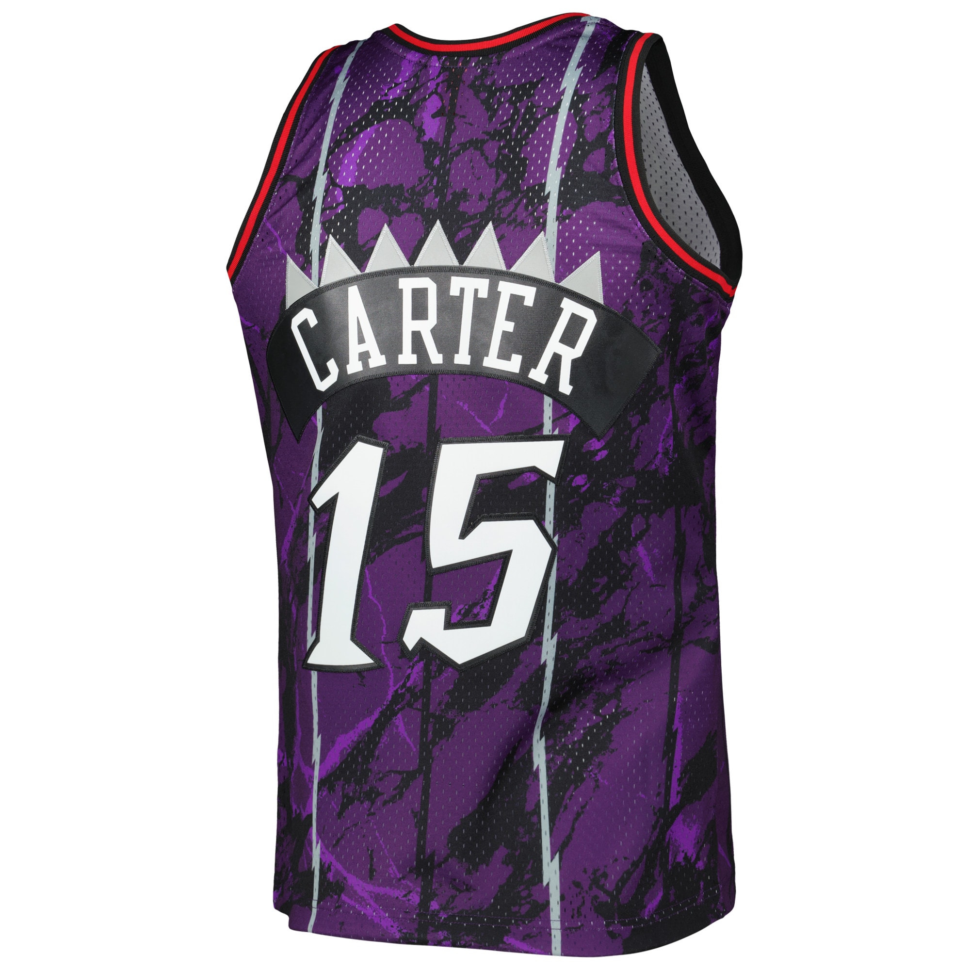 Vince Carter Toronto Raptors Mitchell & Ness 1998/99 Hardwood Classics Marble Swingman Jersey - Purple