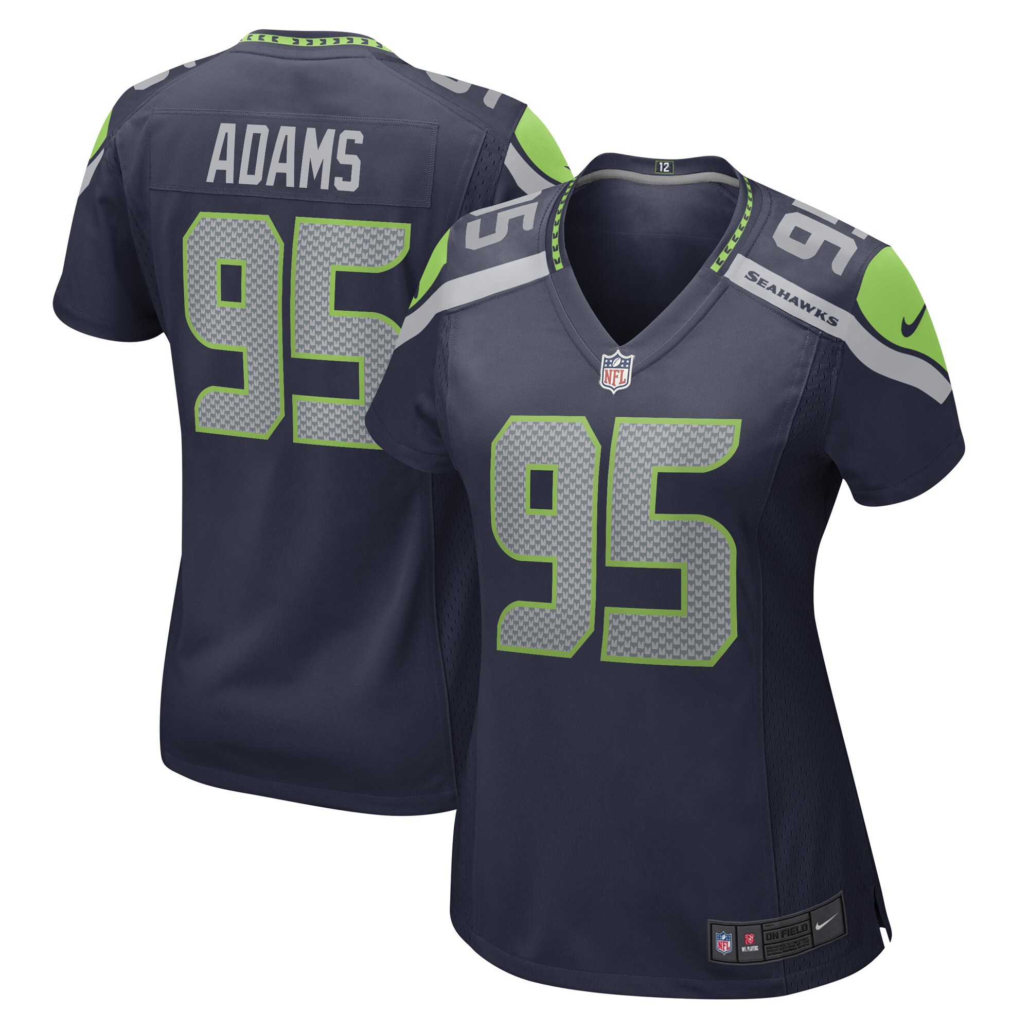 Myles Adams Seattle Seahawks  Women's Game Player Jersey - College Navy