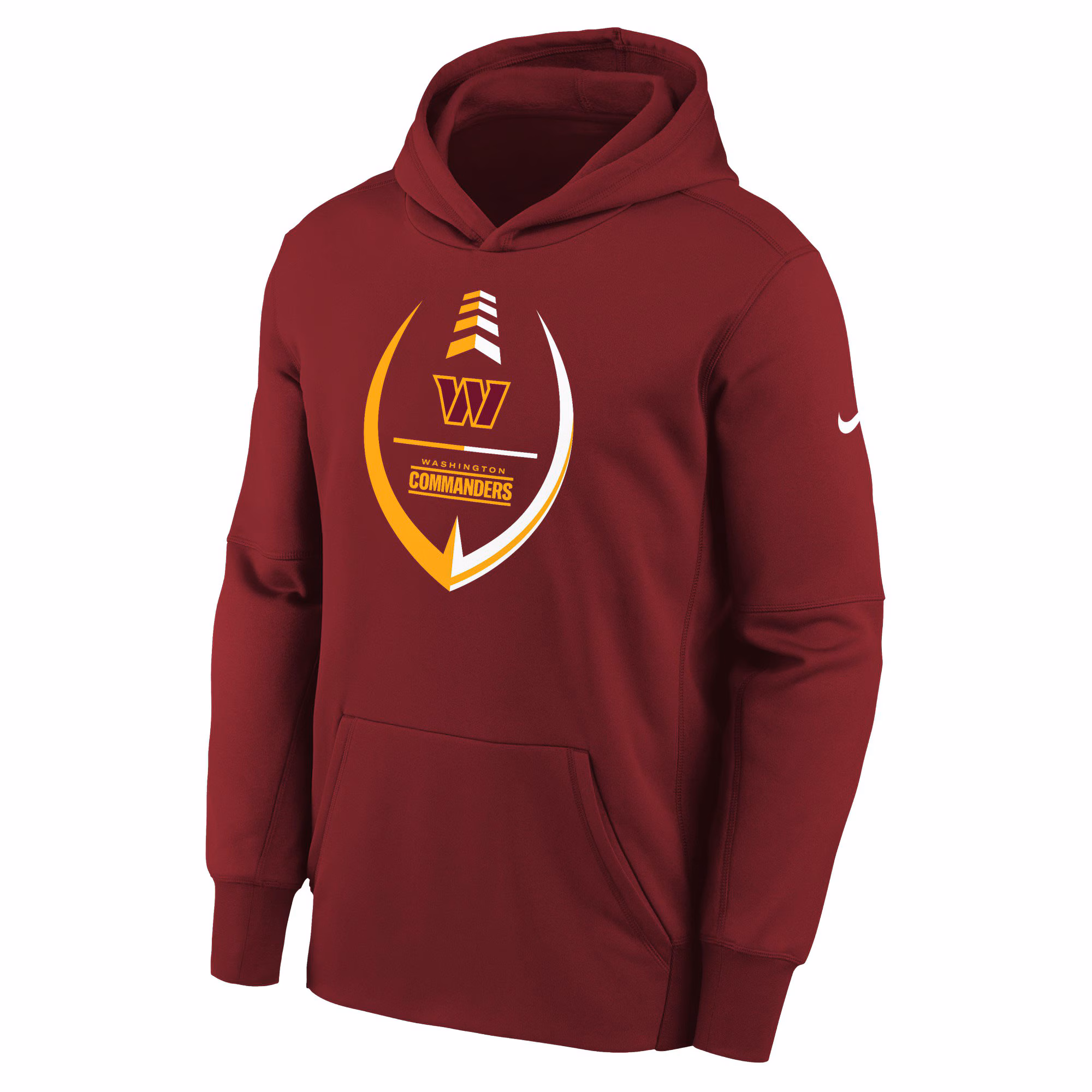 Washington Commanders Youth Icon Performance Pullover Hoodie - Burgundy