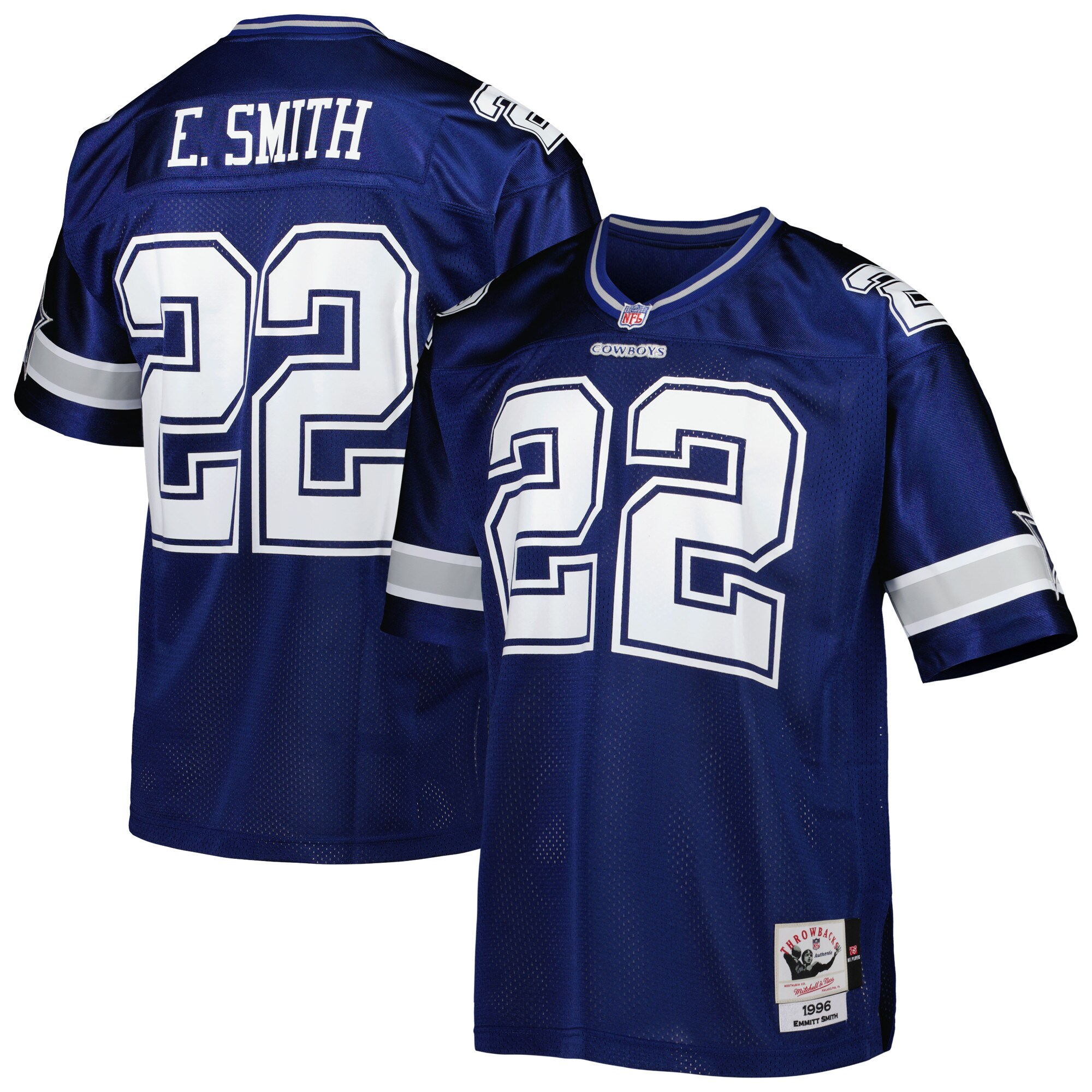 Emmitt Smith Dallas Cowboys  1996 Authentic Retired Player Jersey - Navy