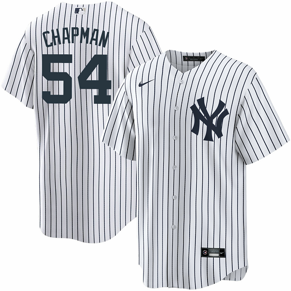 Men's New York Yankees #54 Aroldis Chapman Home  Cool Base MLB Jersey