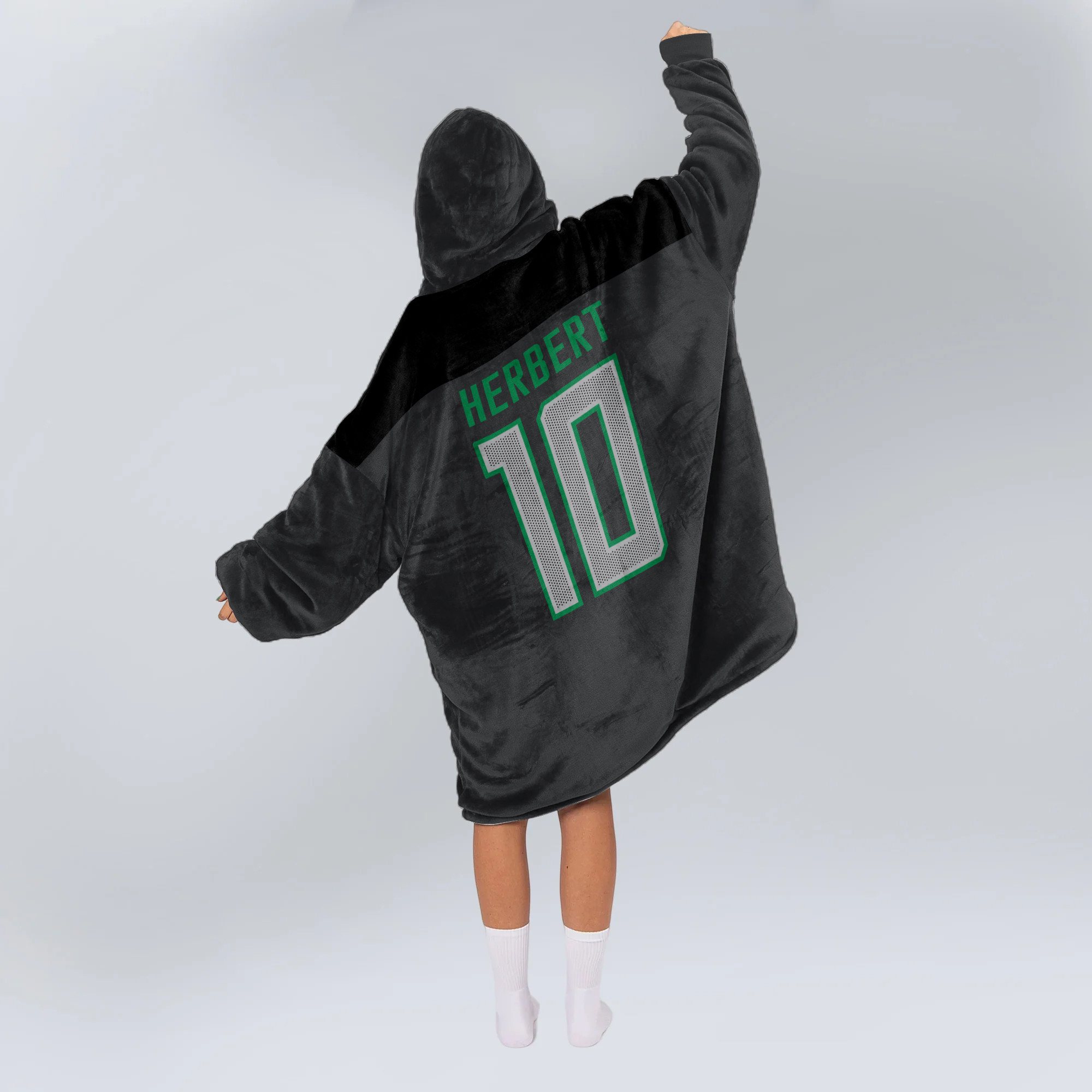 Adult J.H 10 Oregon Football Unisex Blanket Hoodie