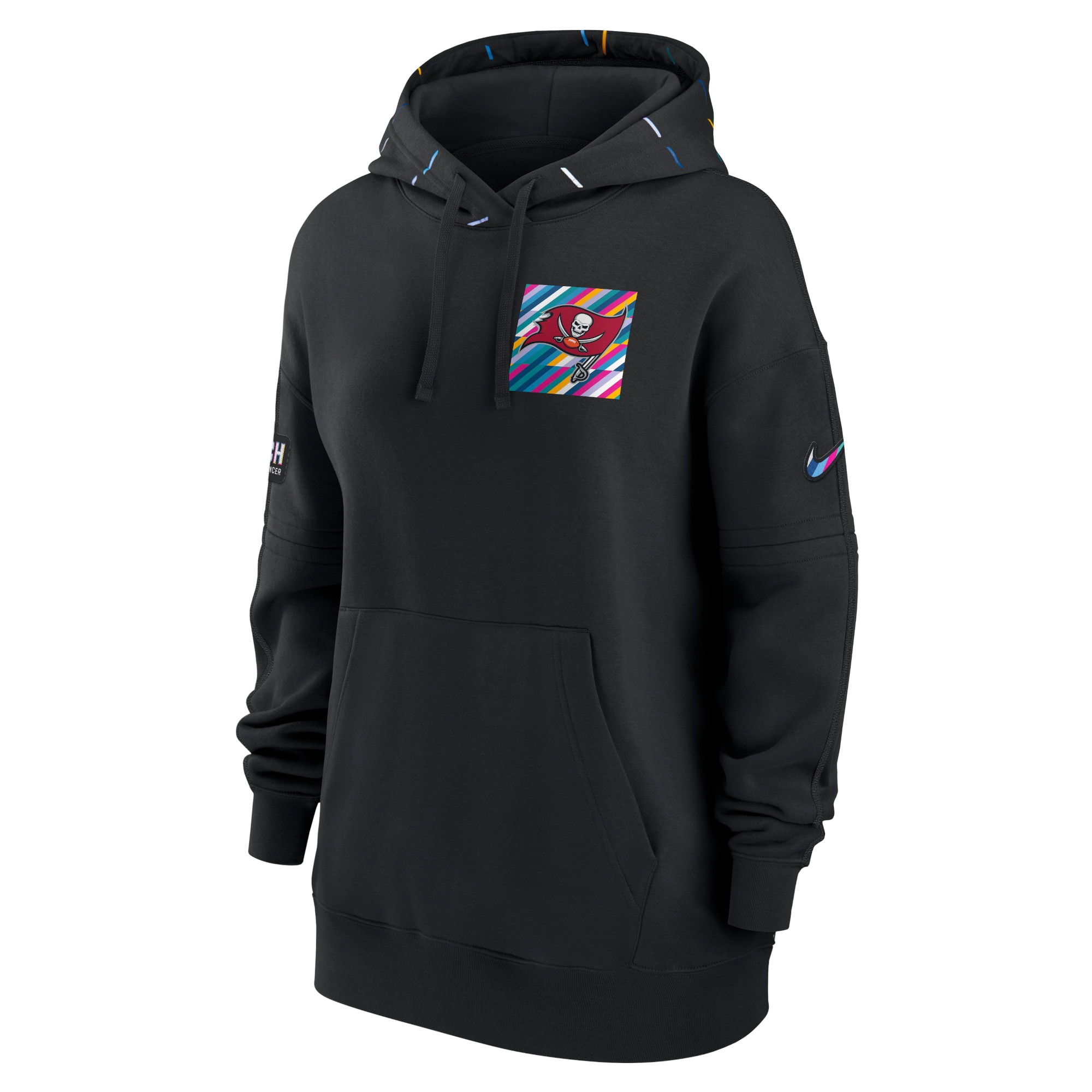 Tampa Bay Buccaneers  Women's 2023  Crucial Catch Club Pullover Hoodie - Black