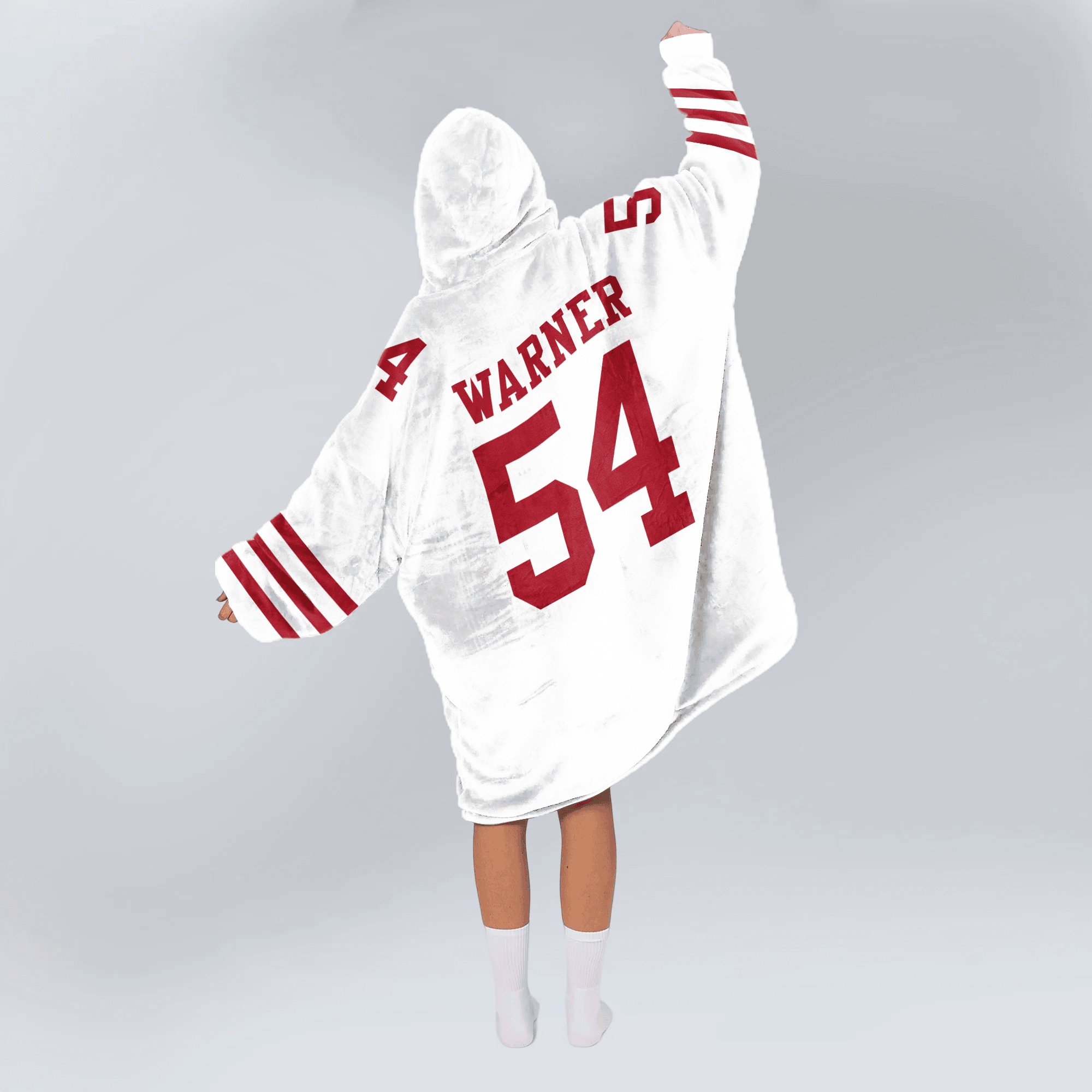 Adult F.W 54 San Francisco 49ers Football Unisex Blanket Hoodie
