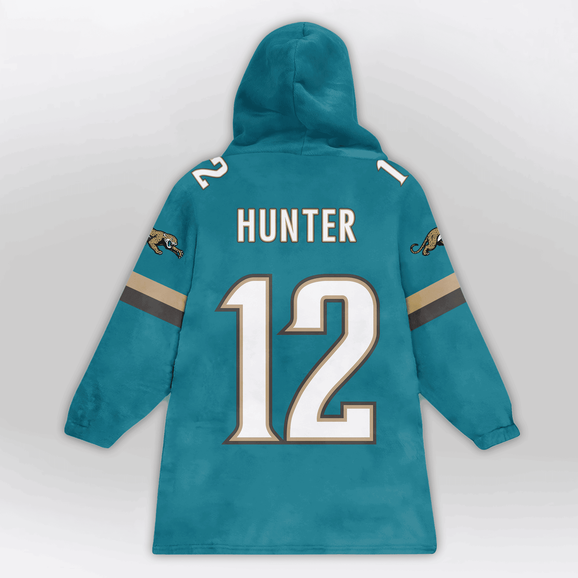 Kid 12 Jacksonville Football Unisex Blanket Hoodie