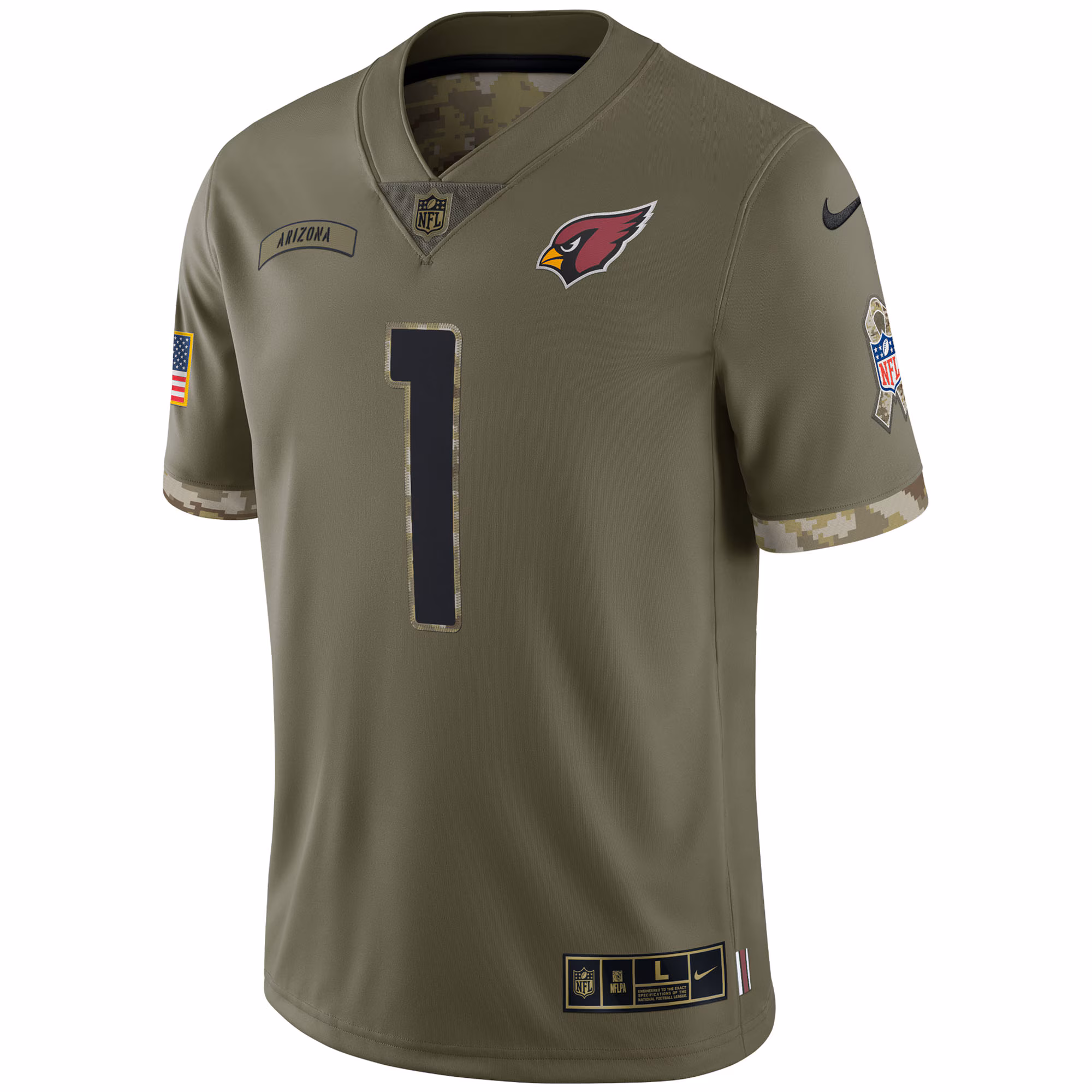 Kyler Murray Arizona Cardinals 2022 Salute To Service Limited Jersey - Olive