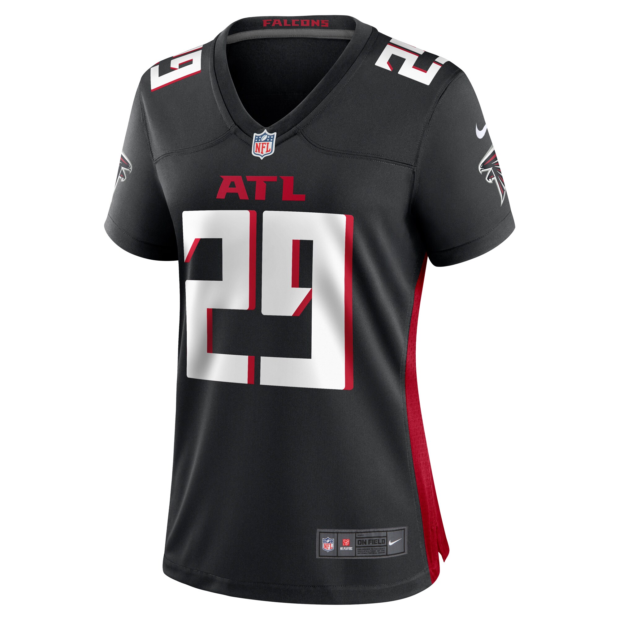Micah Abernathy Atlanta Falcons Women's Team Game Jersey -  Black