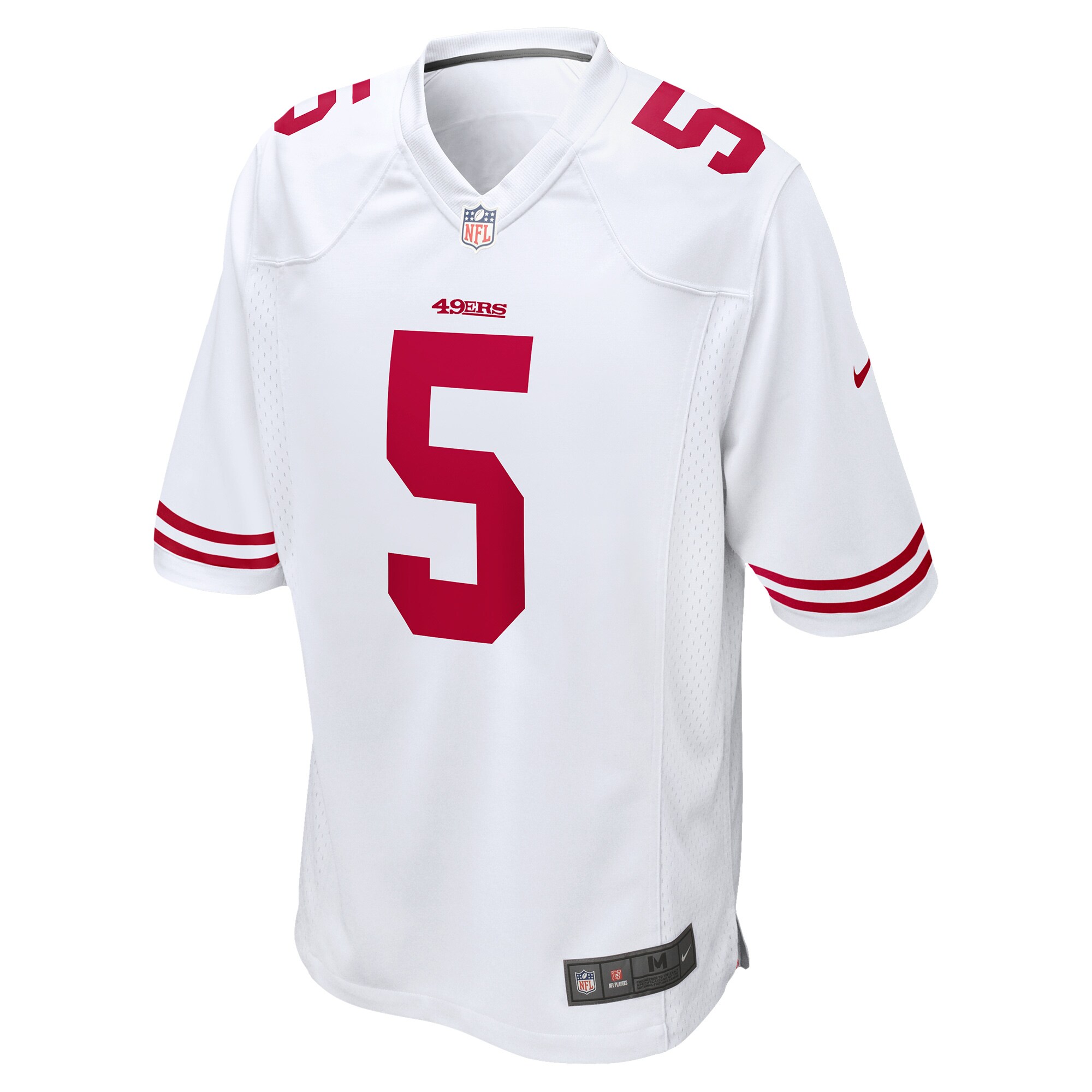 Trey Lance San Francisco 49ers  Game Jersey - White
