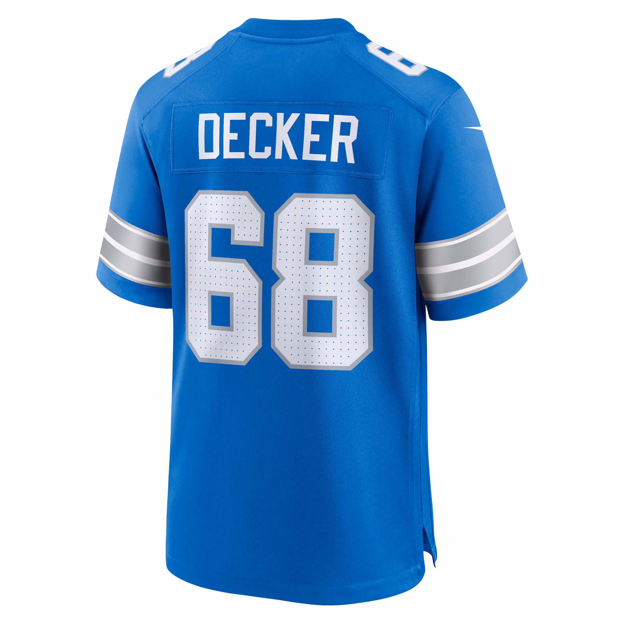 Taylor Decker Detroit Lions Team Game Jersey -  Blue