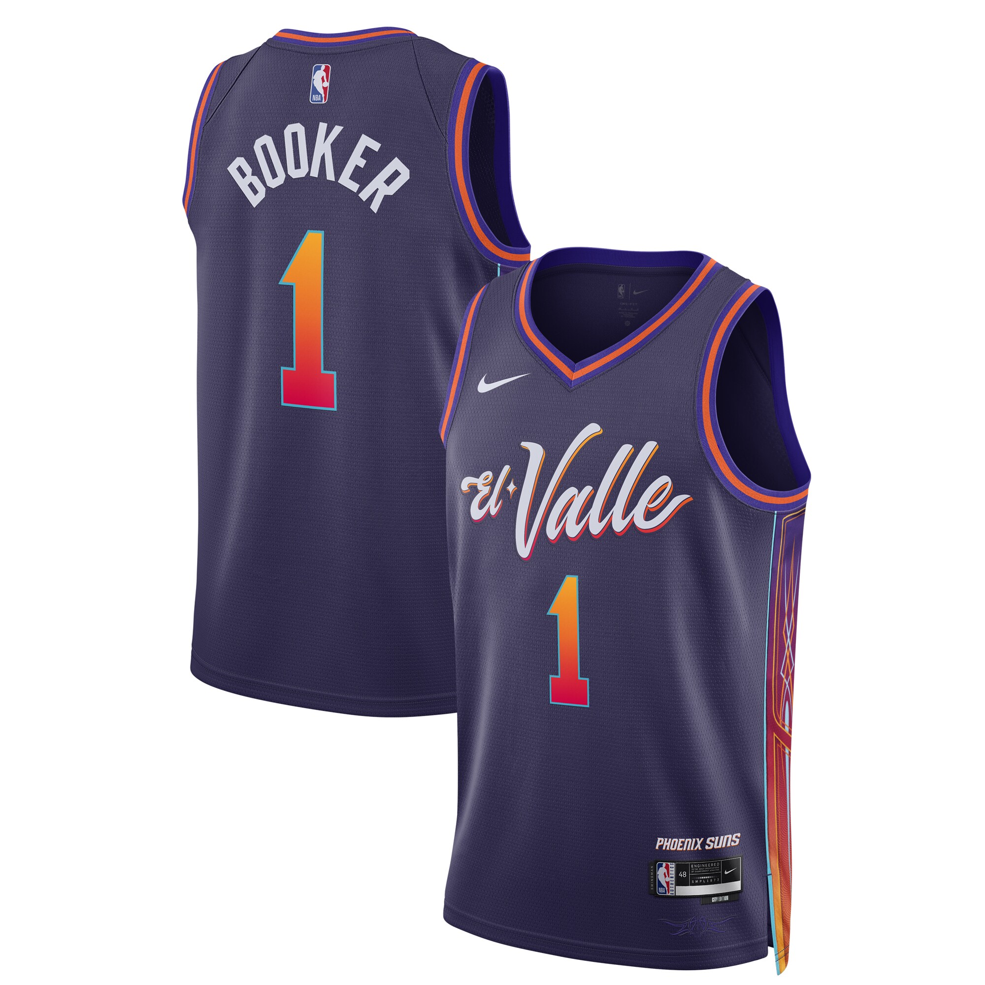 Unisex Phoenix Suns Devin Booker  Purple 2023/24 Swingman Jersey - City Edition