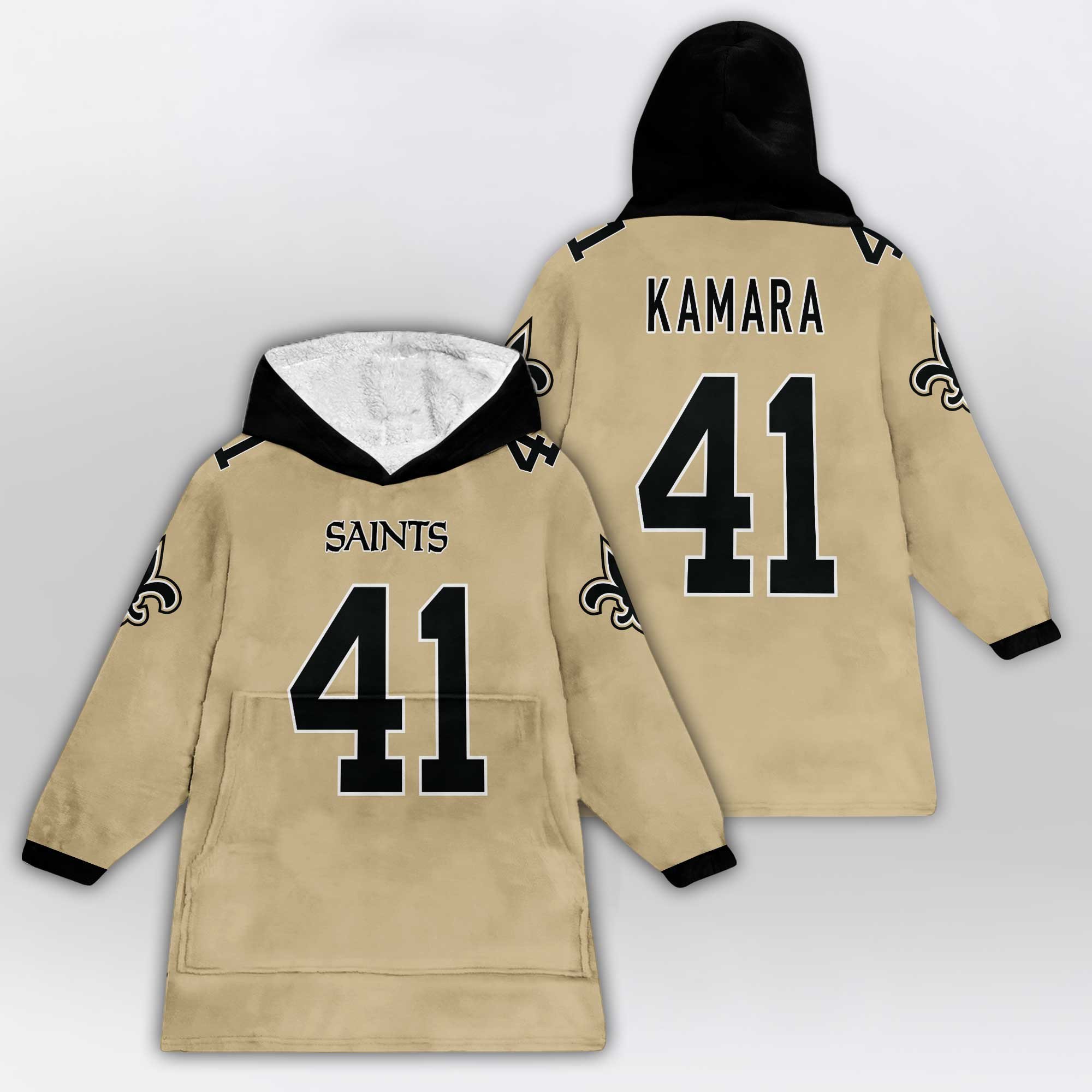 Adult A.K 41 New Orleans Football Unisex Blanket Hoodie