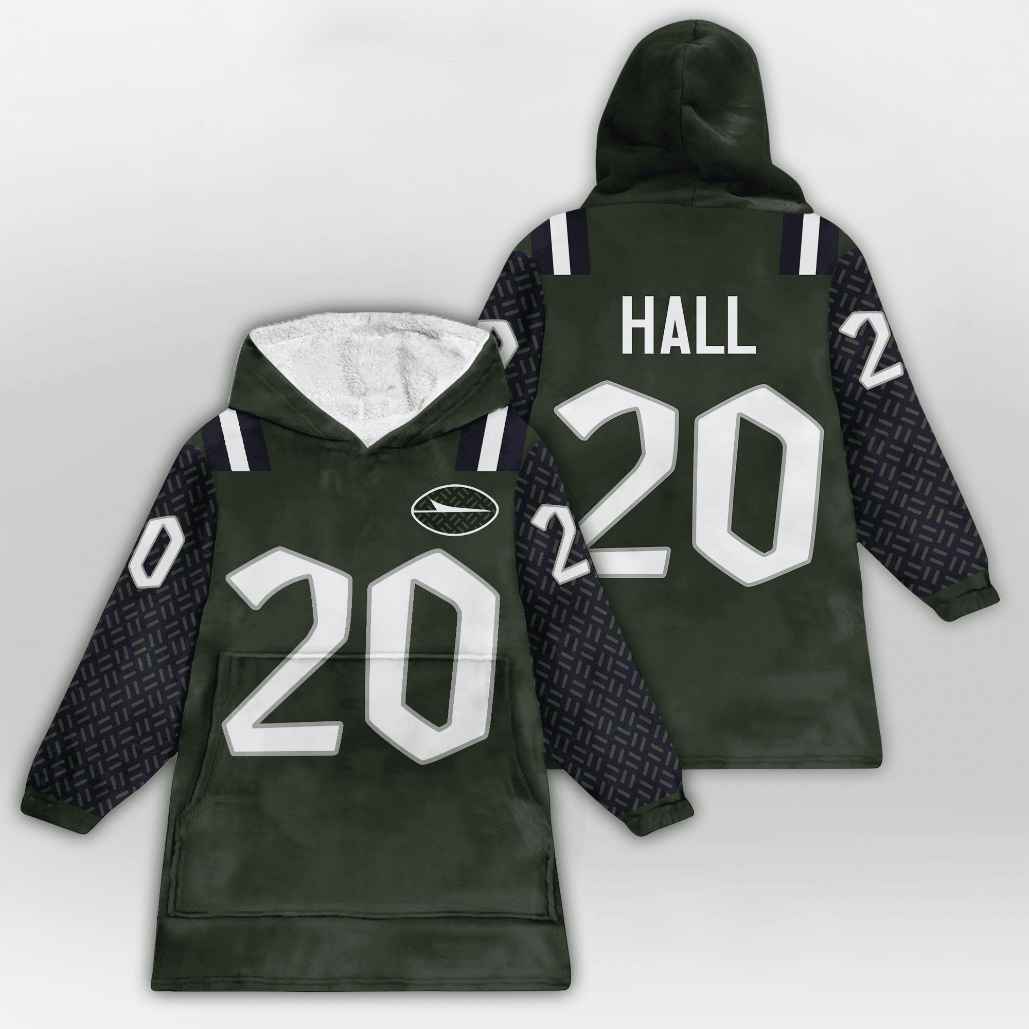 Adult B.H 20 New York J Football Unisex Blanket Hoodie