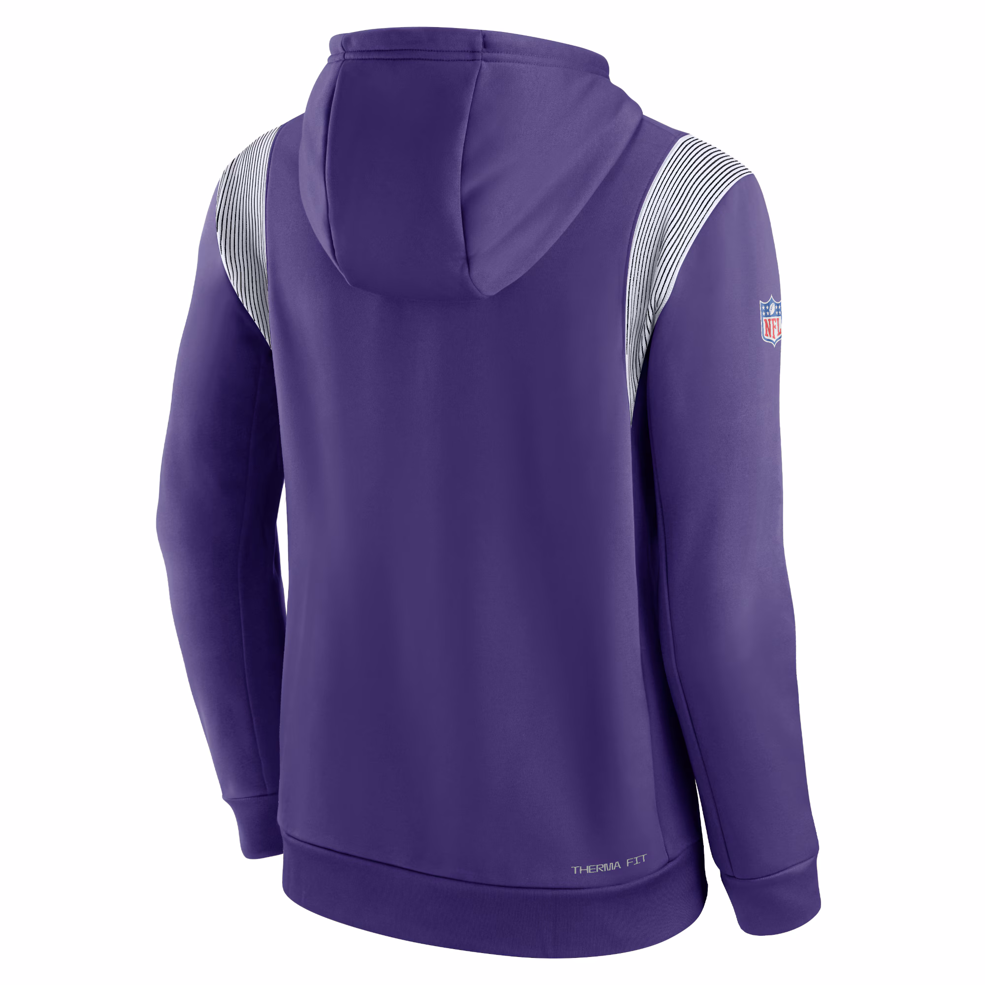 Minnesota Vikings Sideline Athletic Stack Performance Pullover Hoodie - Purple