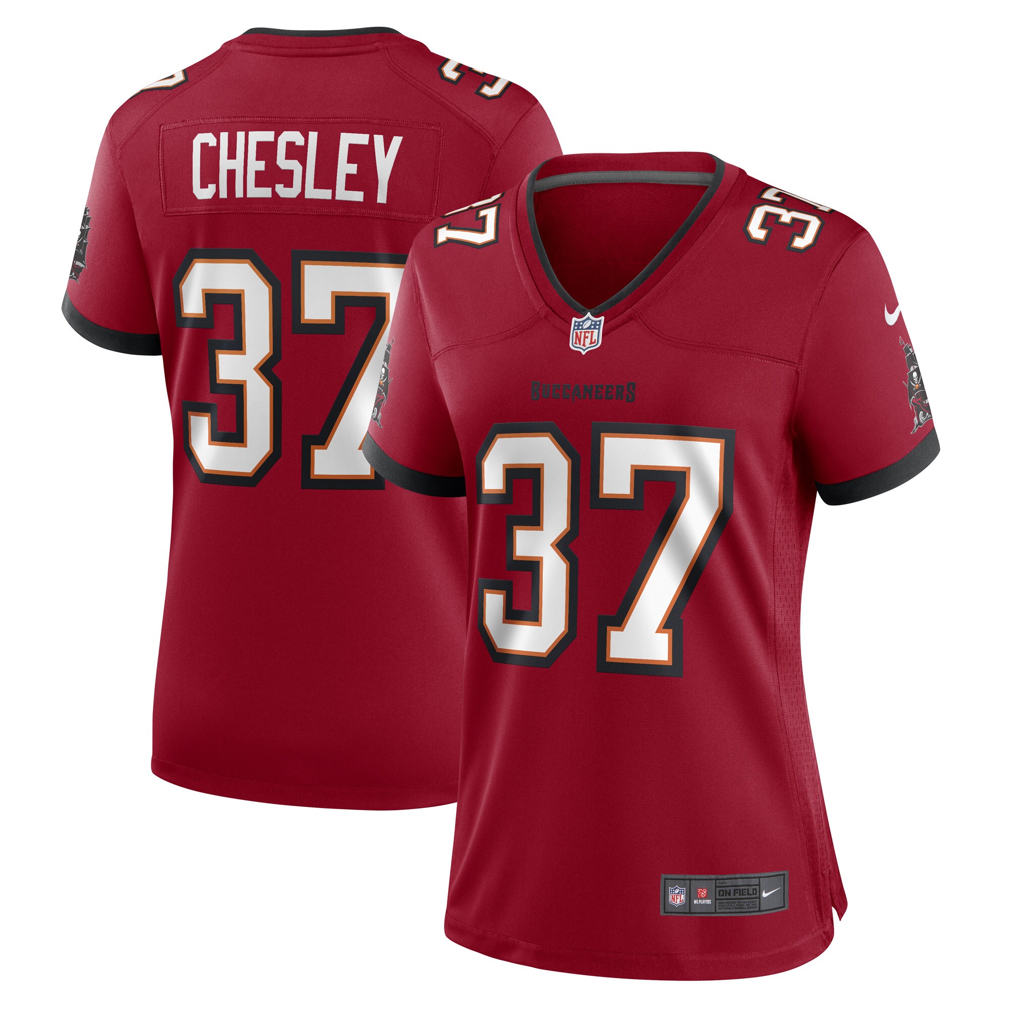 Anthony Chesley Tampa Bay Buccaneers  Women's Game Player Jersey - Red