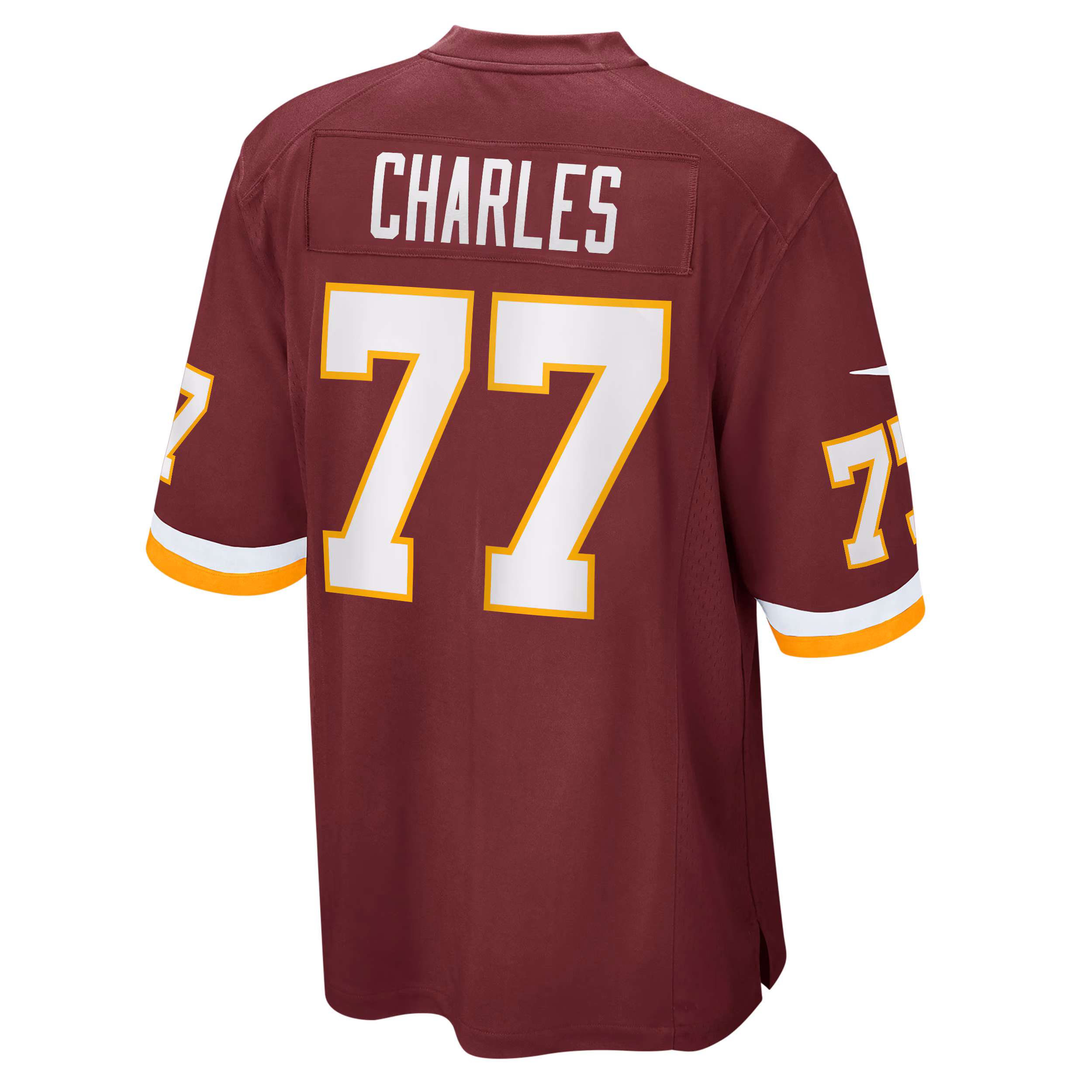 Saahdiq Charles Washington Football Team Game Player Jersey - Burgundy