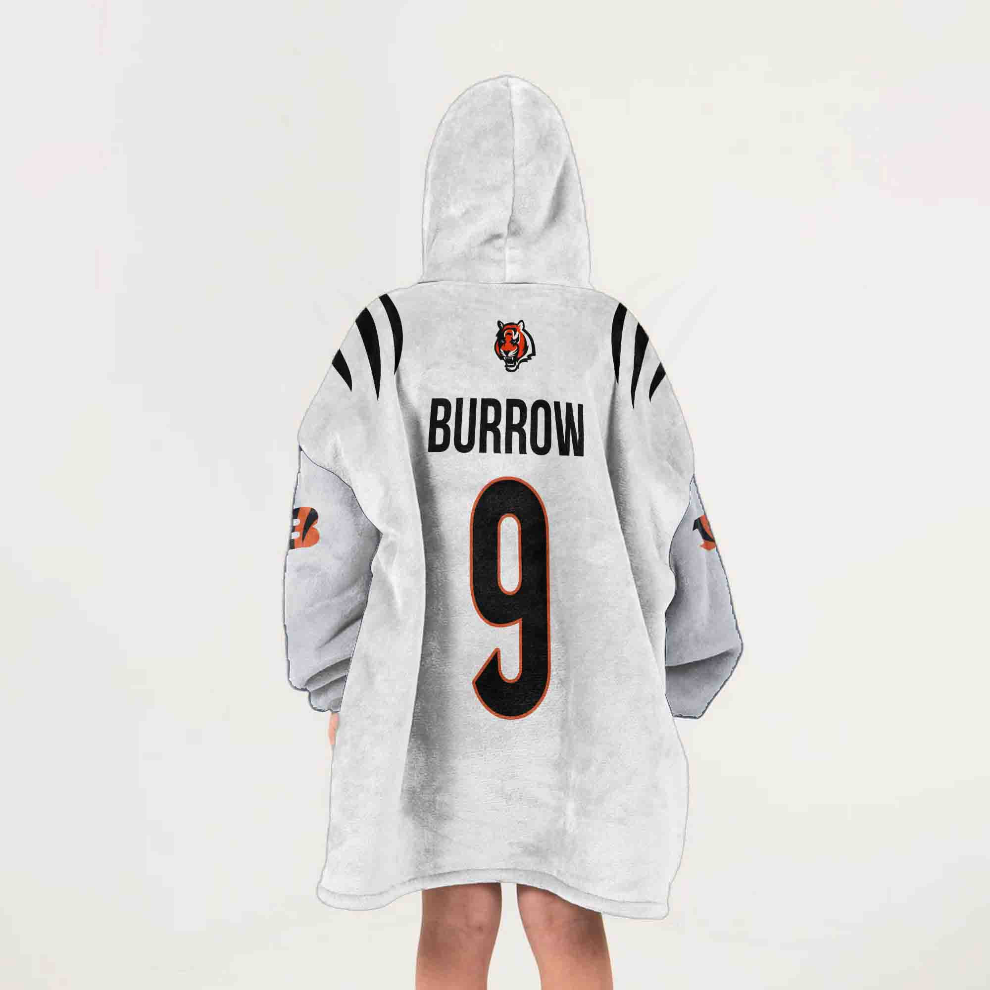 Adult J.B 9 Cincinnati Football Unisex Blanket Hoodie