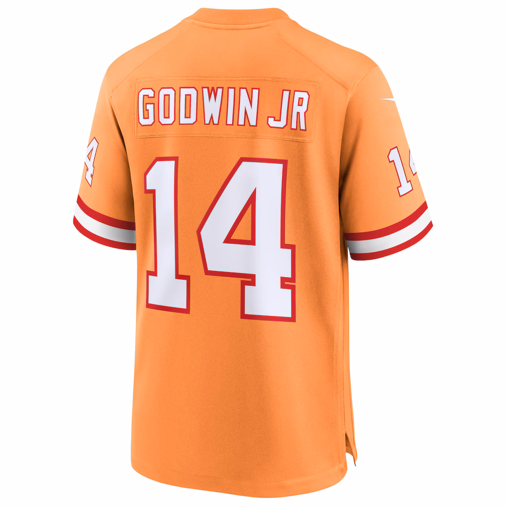 Chris Godwin Jr. #14 Tampa Bay Buccaneers 50th Season Game Jersey - Creamsicle