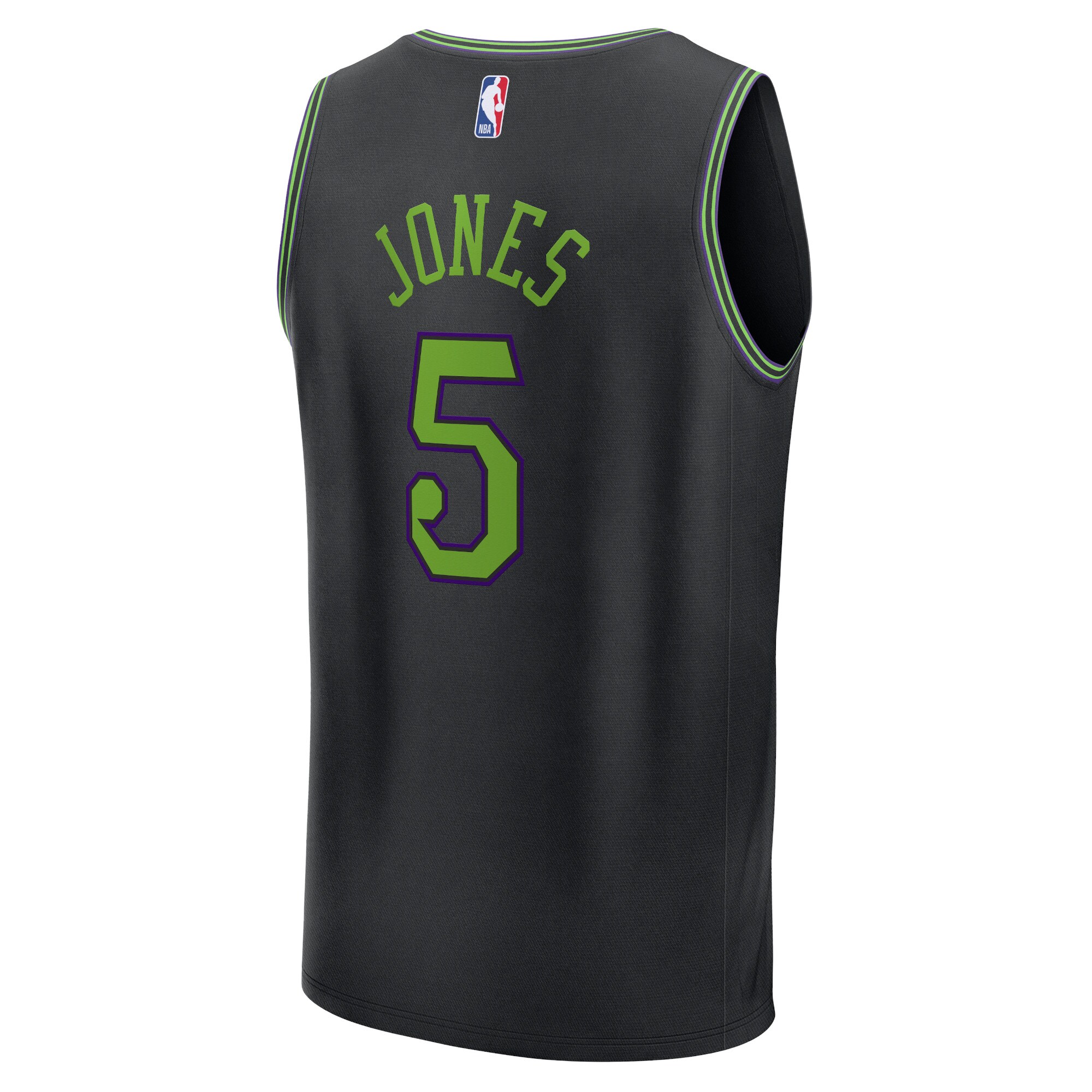 Unisex New Orleans Pelicans Herbert Jones  Black 2023/24 Fast Break Jersey - City Edition