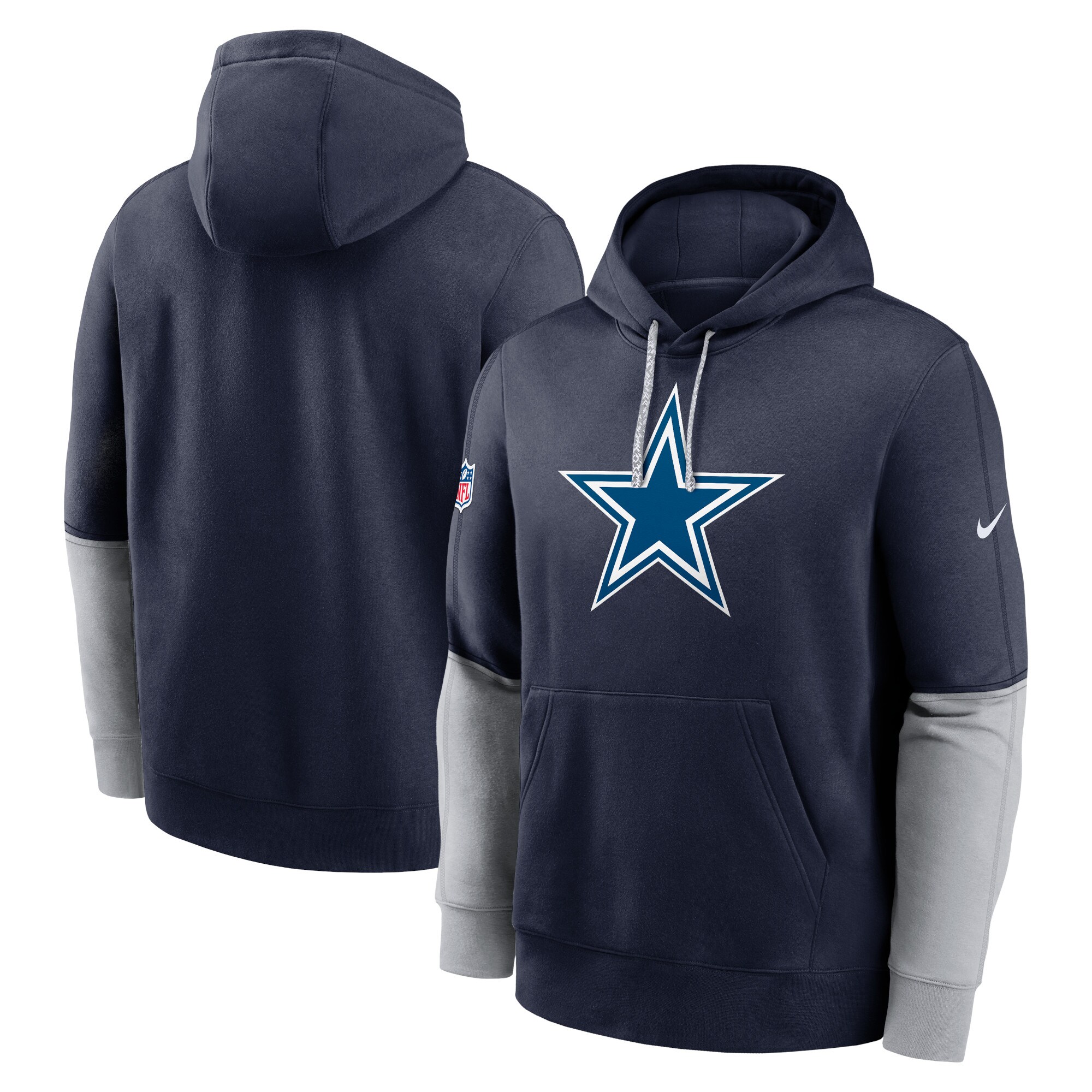 Dallas Cowboys 2024 Sideline Club Pullover Hoodie - Charcoal