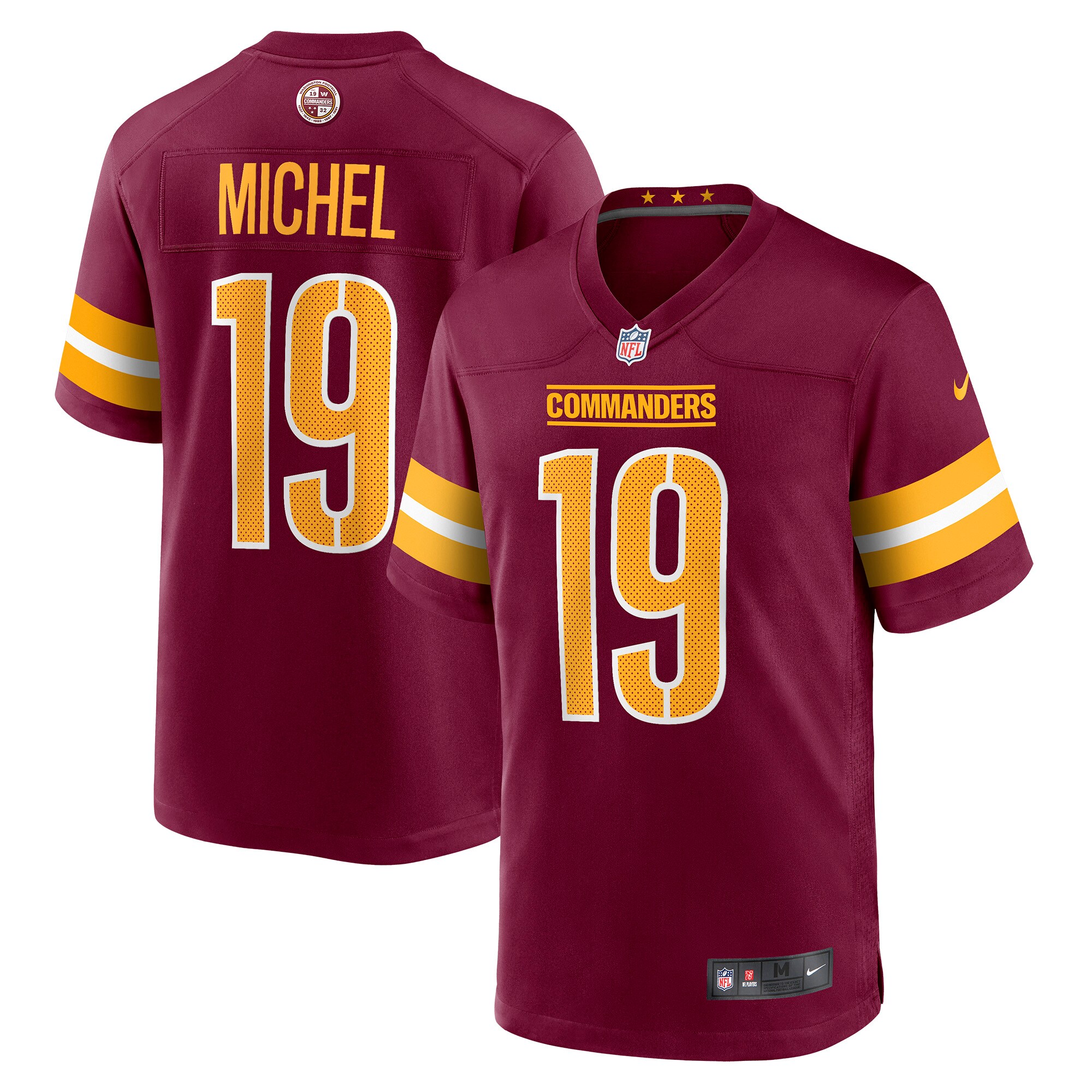 Marken Michel Washington Commanders  Game Jersey - Burgundy