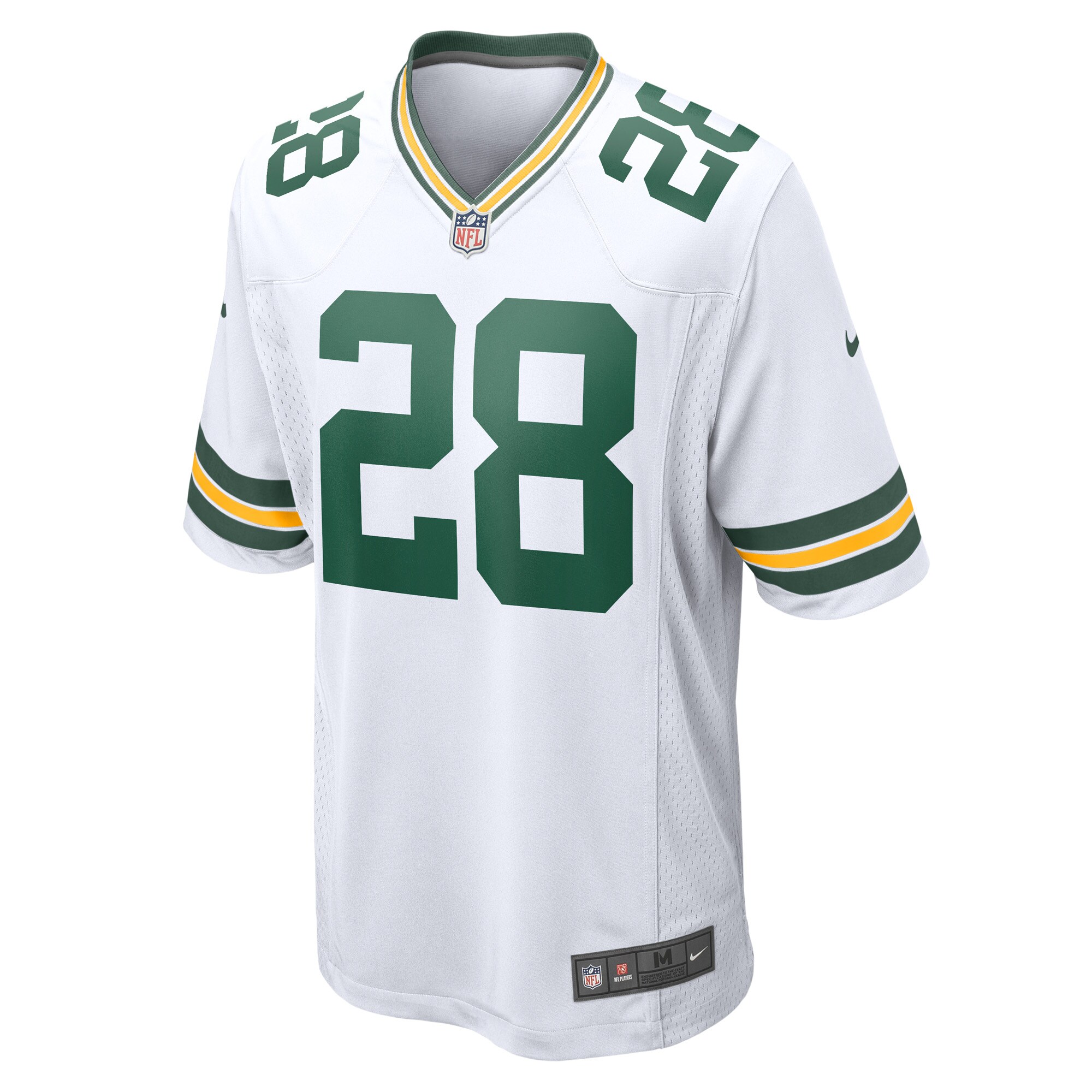 AJ Dillon Green Bay Packers Game Player Jersey - White