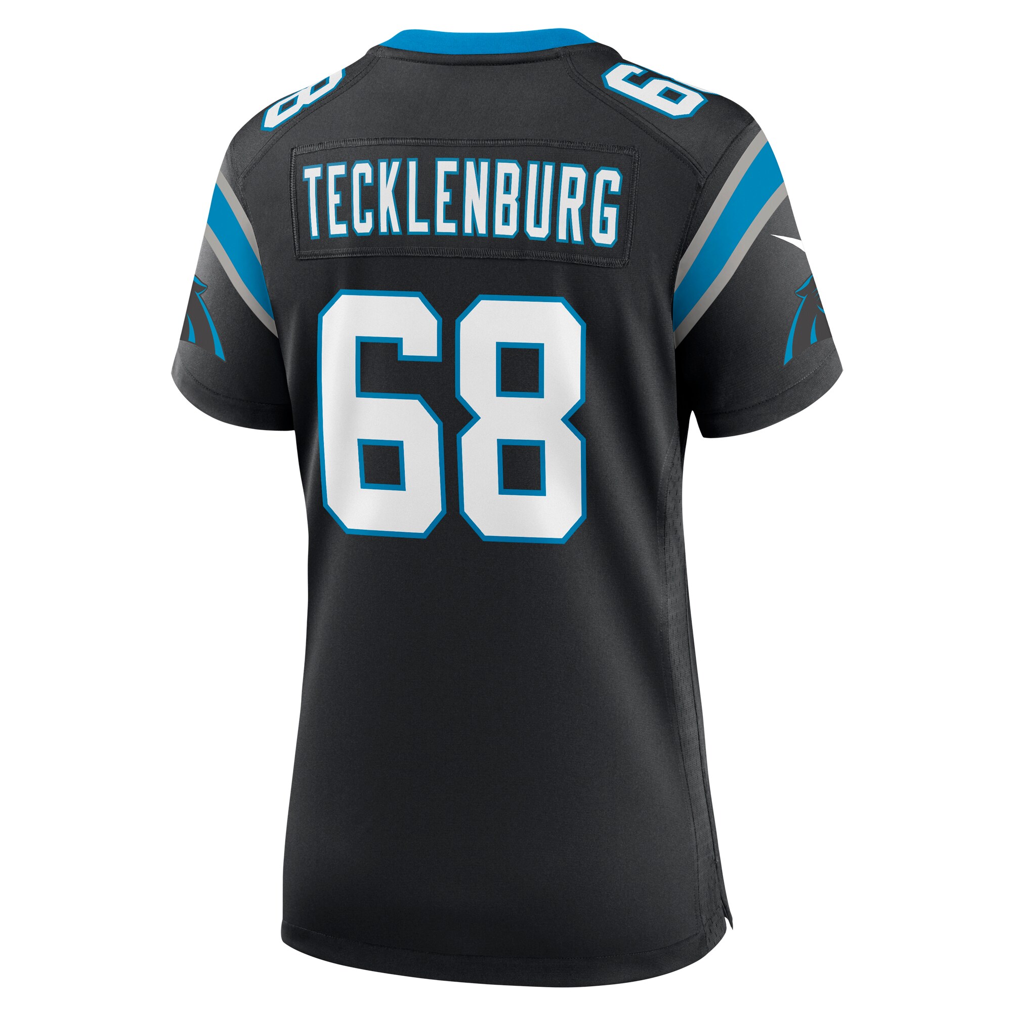 Sam Tecklenburg Carolina Panthers  Women's Team Game Jersey - Black