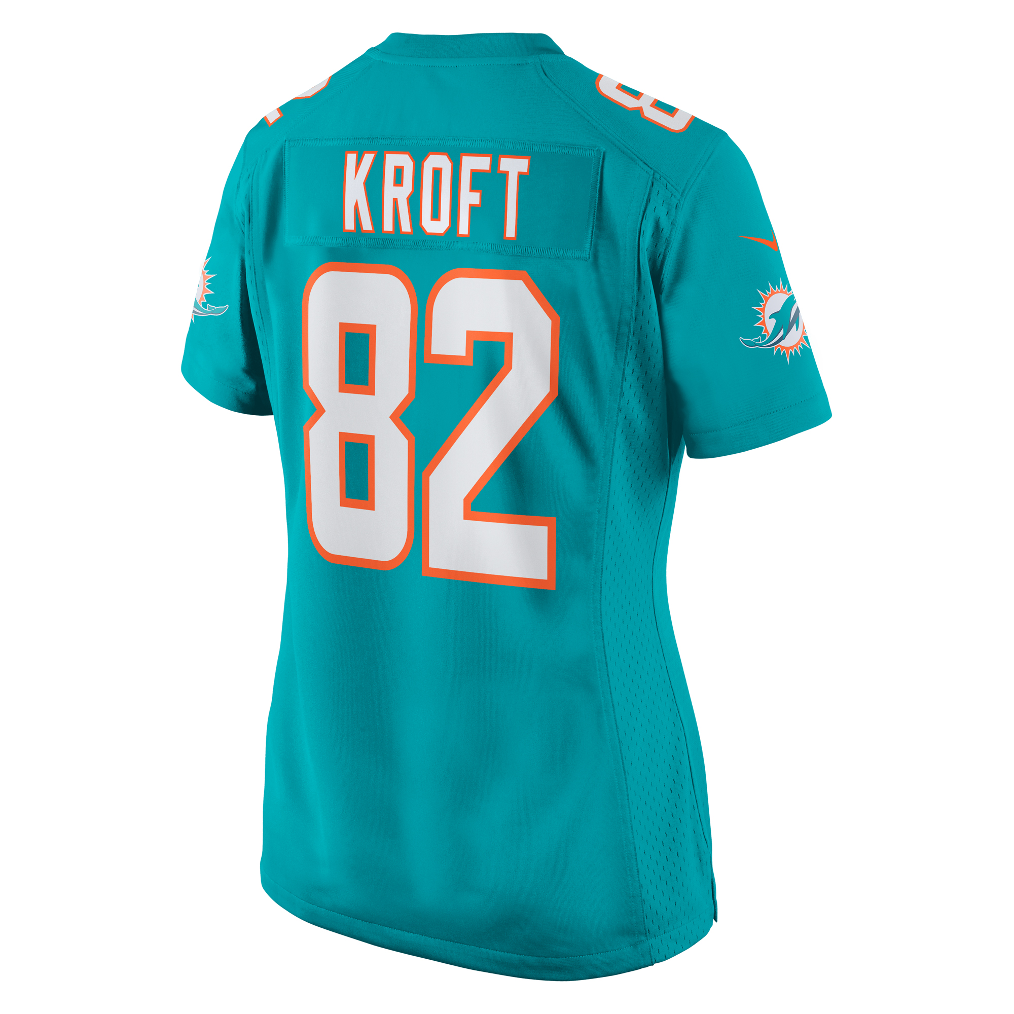 Tyler Kroft Miami Dolphins Women's Team Game Jersey -  Aqua