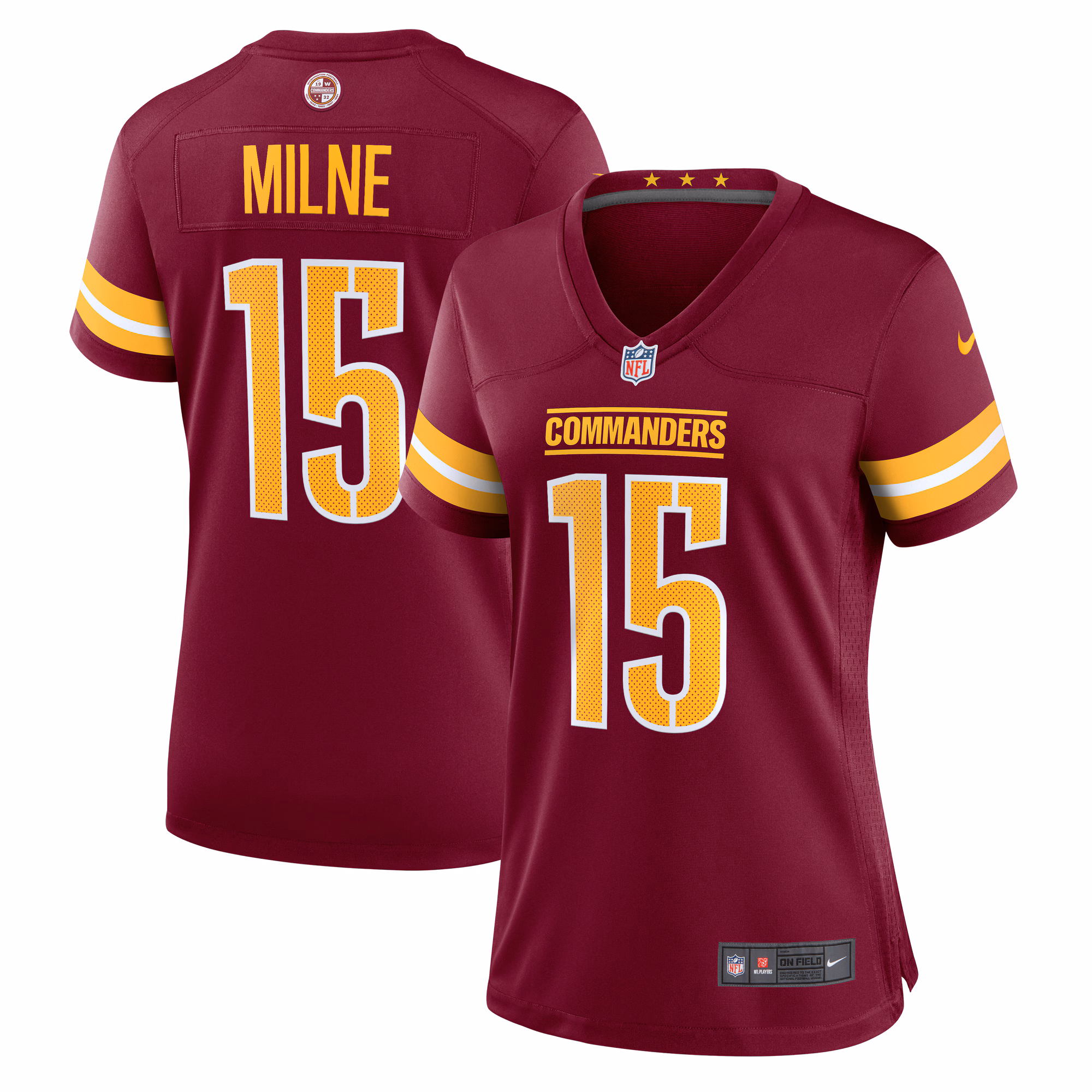 Dax Milne Washington Commanders Women's  Game Jersey -  Burgundy