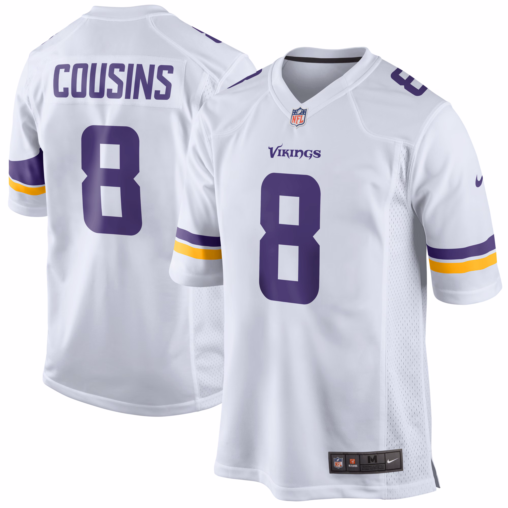 Kirk Cousins Minnesota Vikings Game Jersey - White