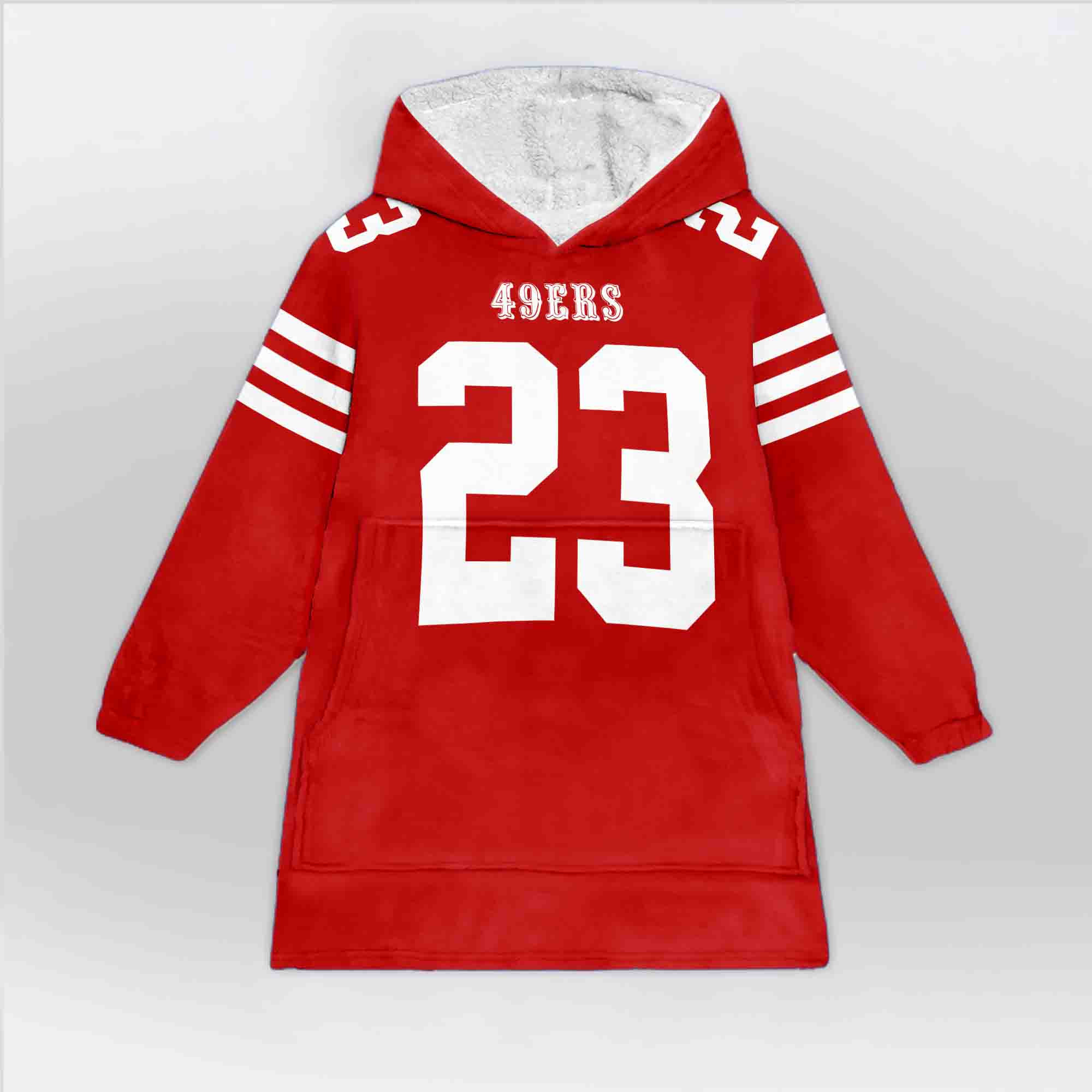 Kid C.M 23 San Francisco 49ers Football Unisex Blanket Hoodie