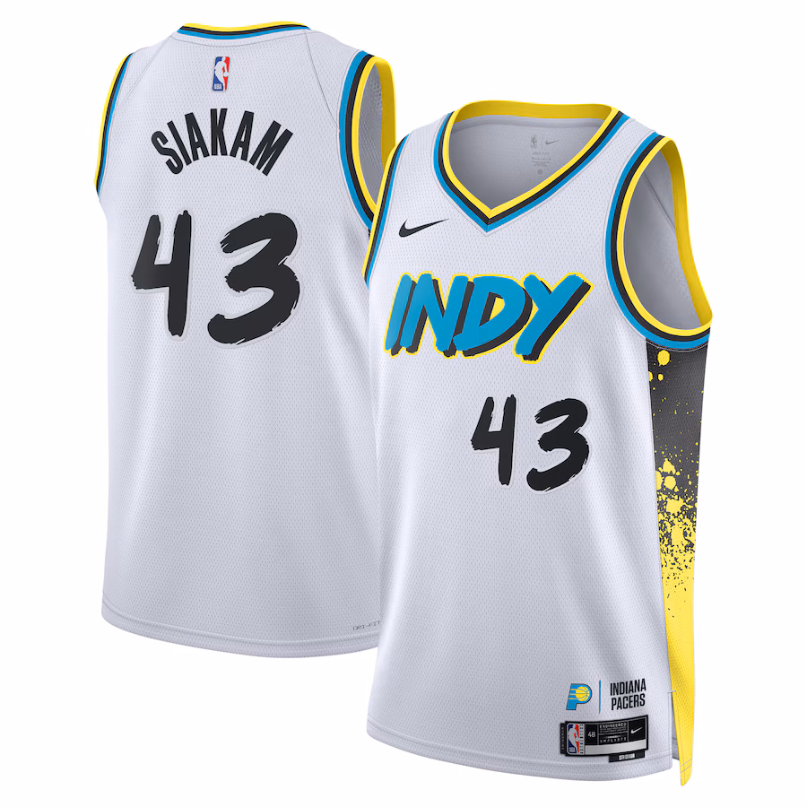 Unisex Indiana Pacers Pascal Siakam  White 2024/25 Swingman Player Jersey - City Edition