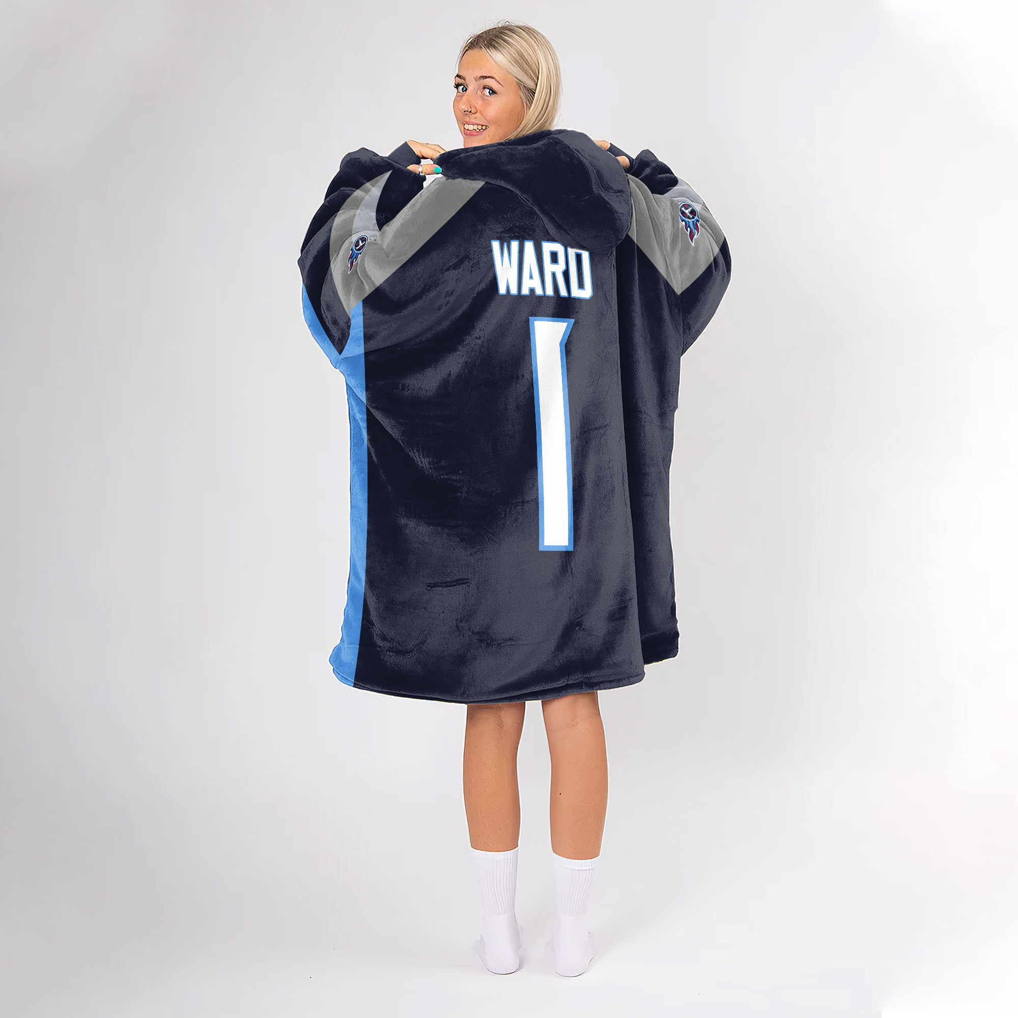 Adult C.W 1 Tennessee Football Unisex Blanket Hoodie