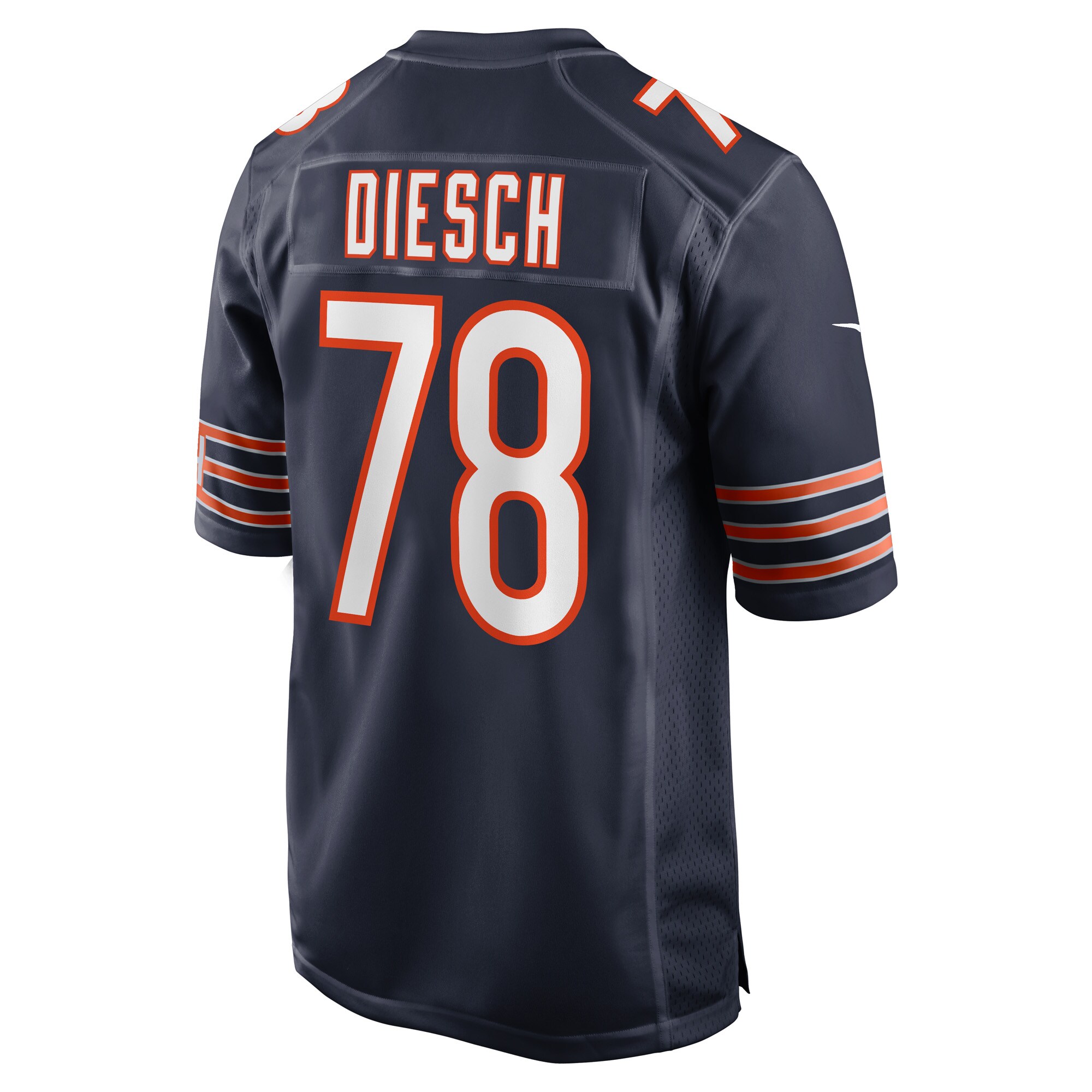 Kellen Diesch Chicago Bears  Game Player Jersey - Navy