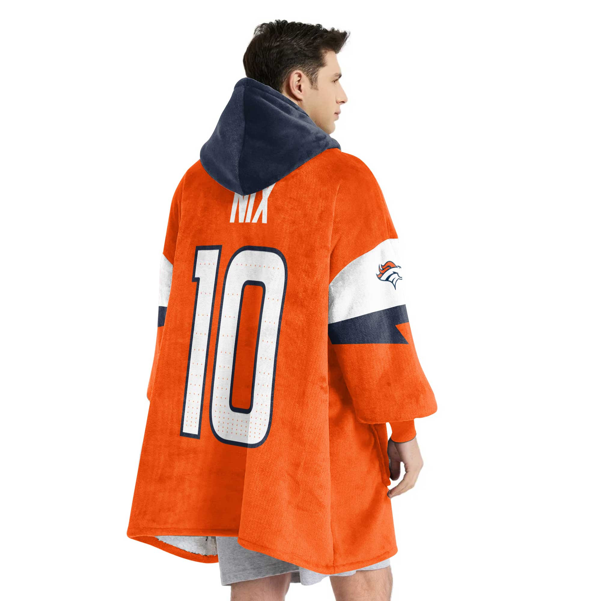 Adult B.N 10 Captain Denver Football Unisex Blanket Hoodie