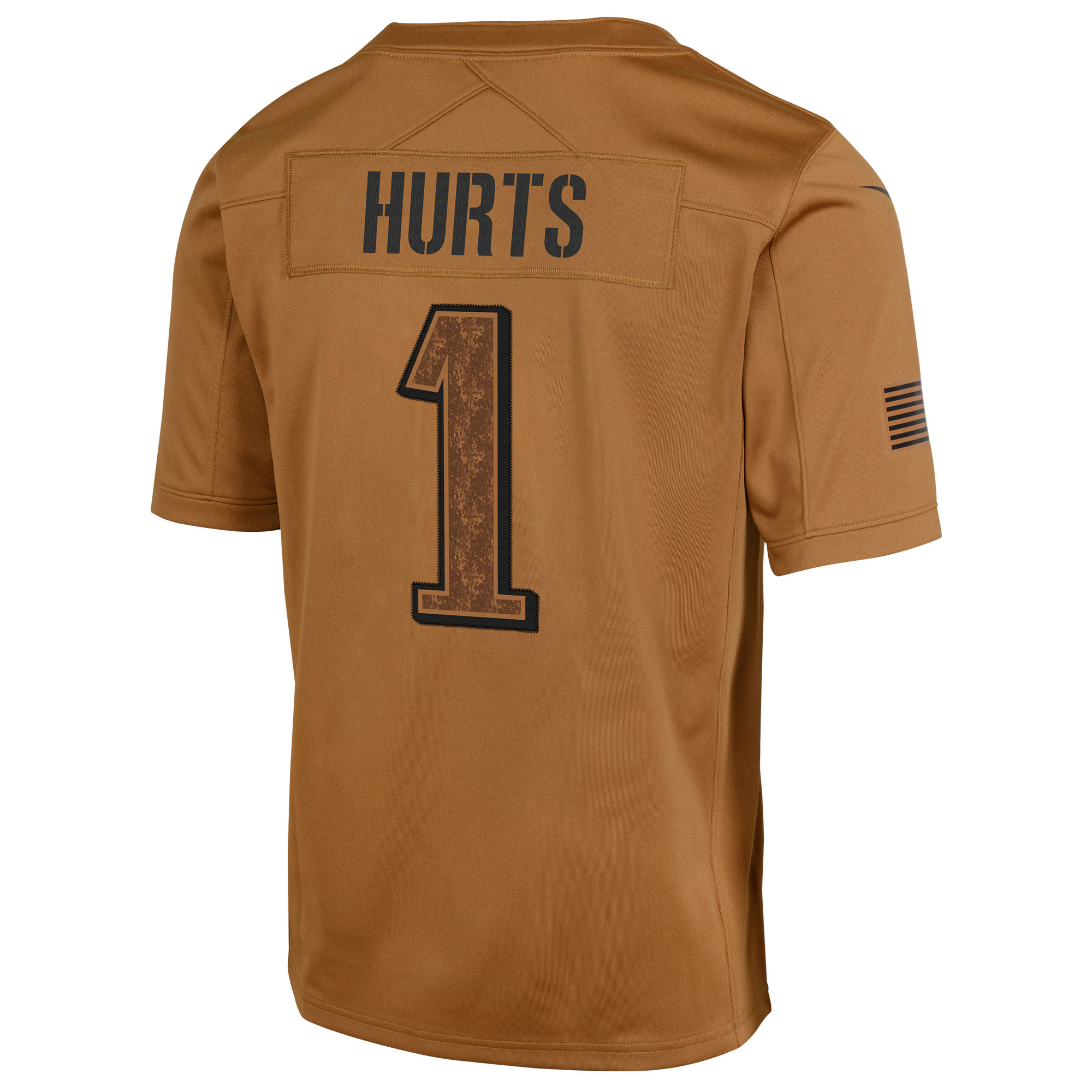 Jalen Hurts Philadelphia Eagles  Youth 2023 Salute To Service Limited Jersey - Brown