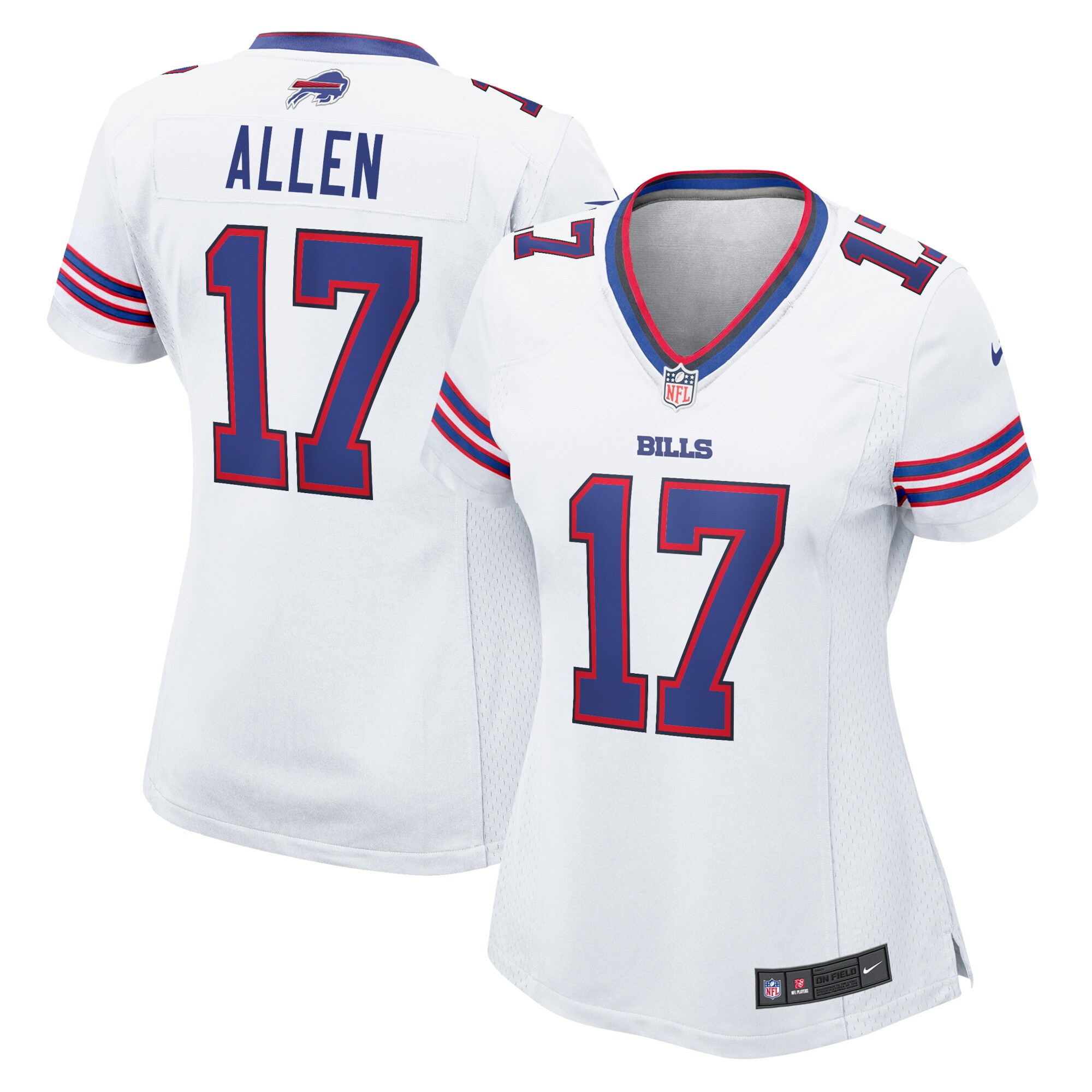 Josh Allen Buffalo Bills  Women's Game Player Jersey - White