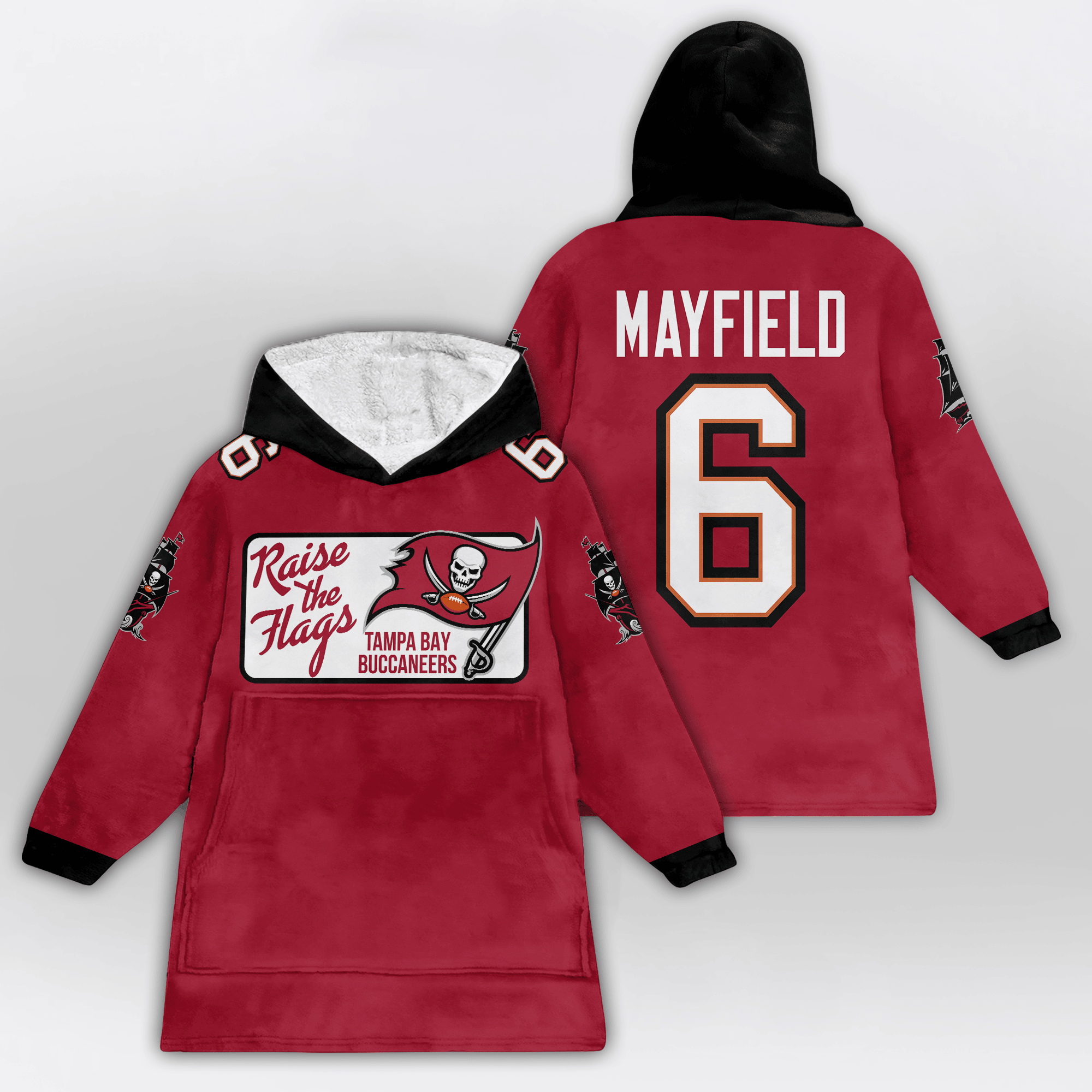 Tampa Bay Football Unisex Blanket Hoodie