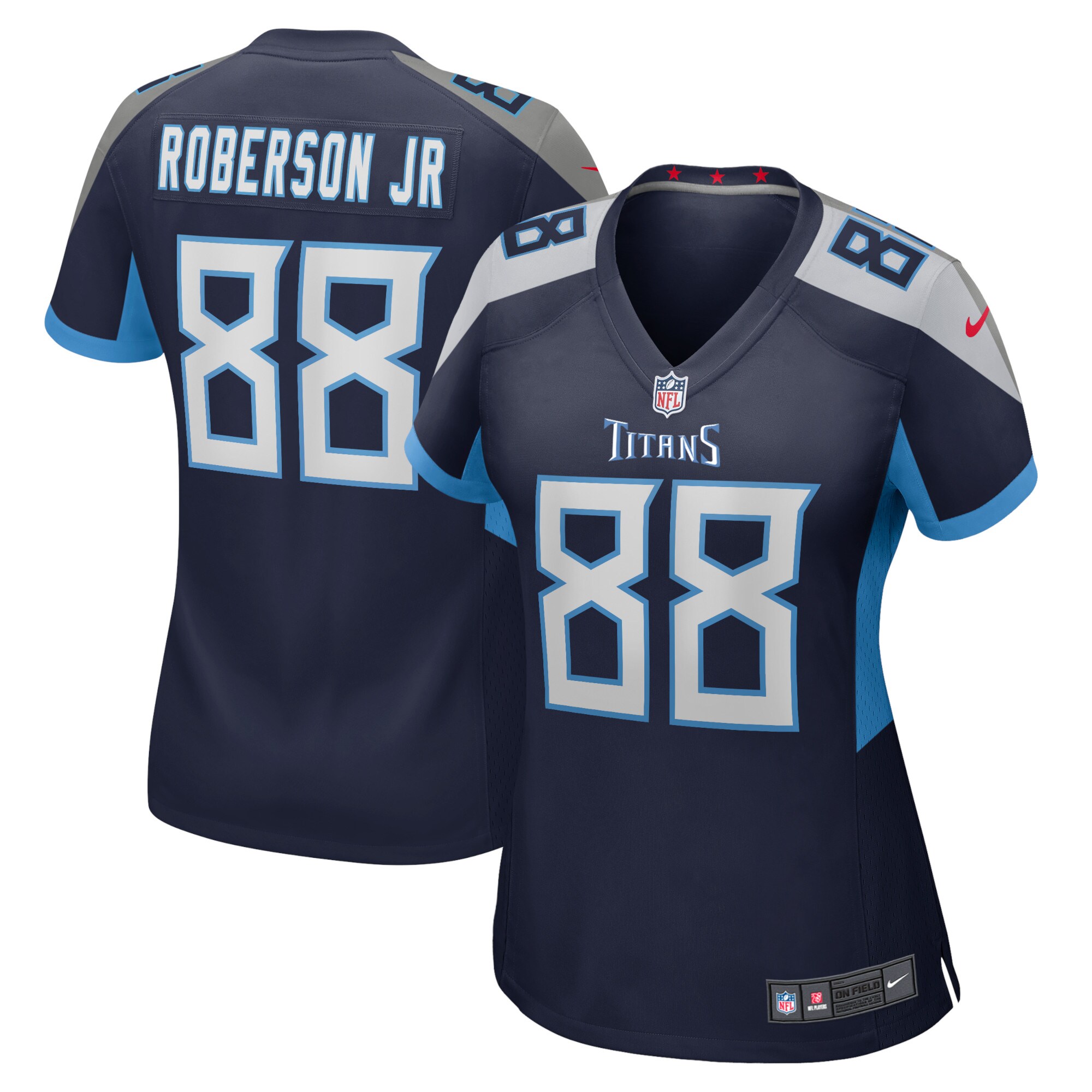 Reggie Roberson Jr. Tennessee Titans  Women's Home Game Player Jersey - Navy