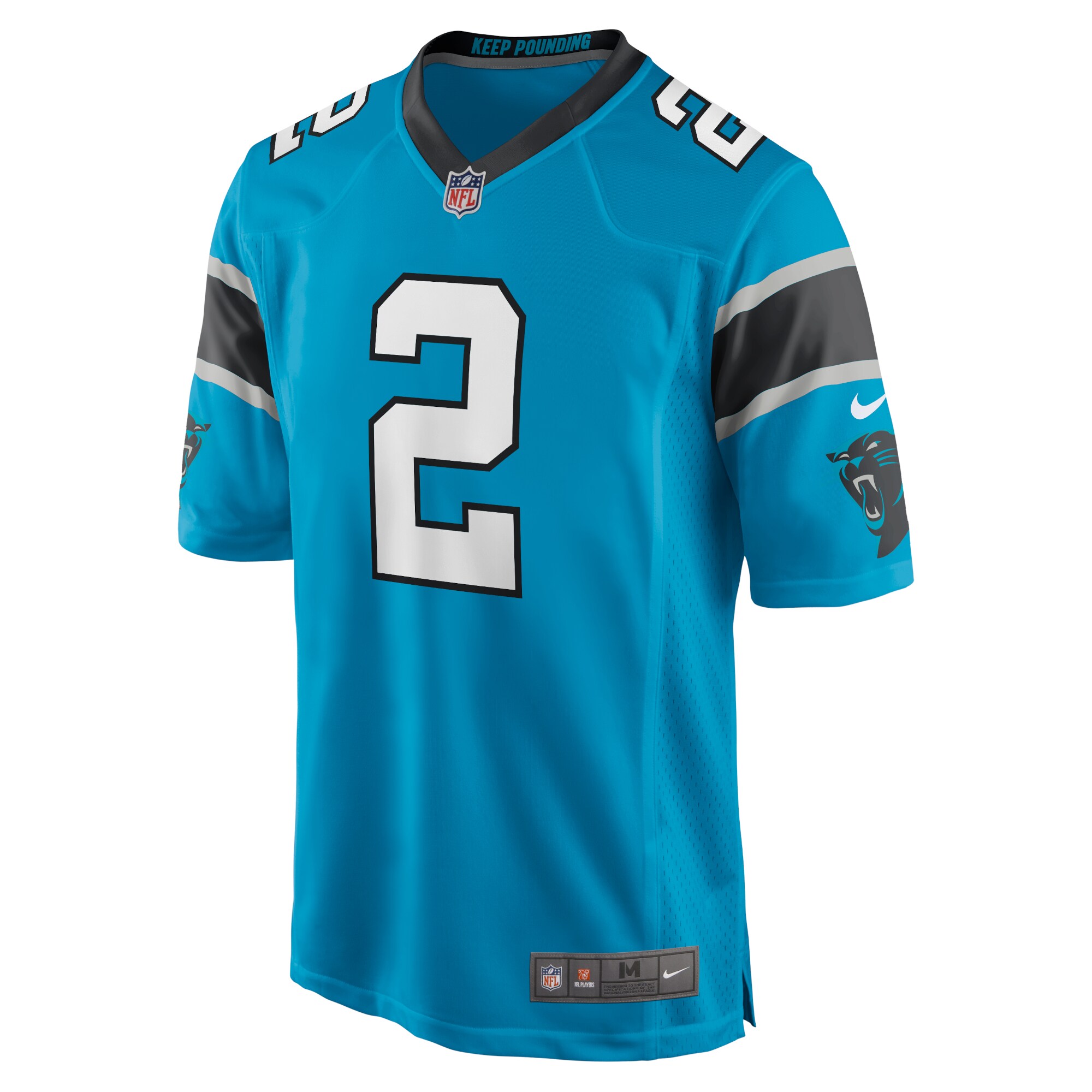 D.J. Moore Carolina Panthers  Game Jersey - Blue