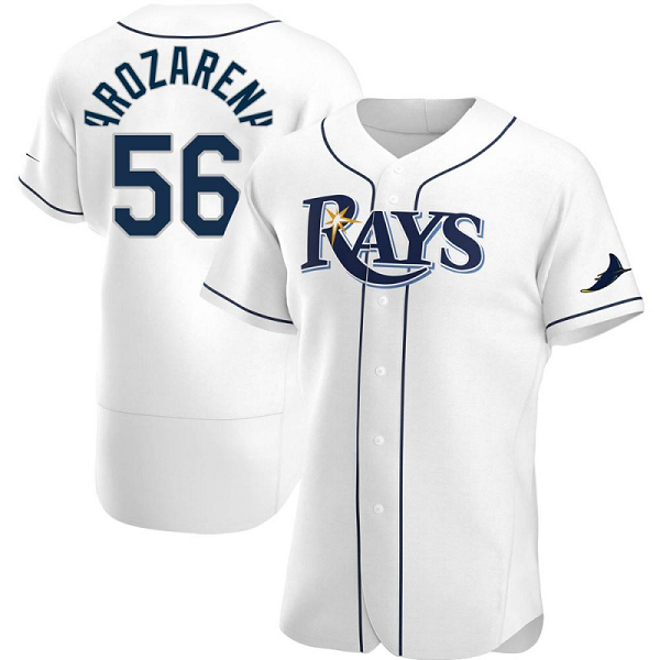 Men's Tampa Bay Rays #56 Randy Arozarena White Home  MLB Jersey