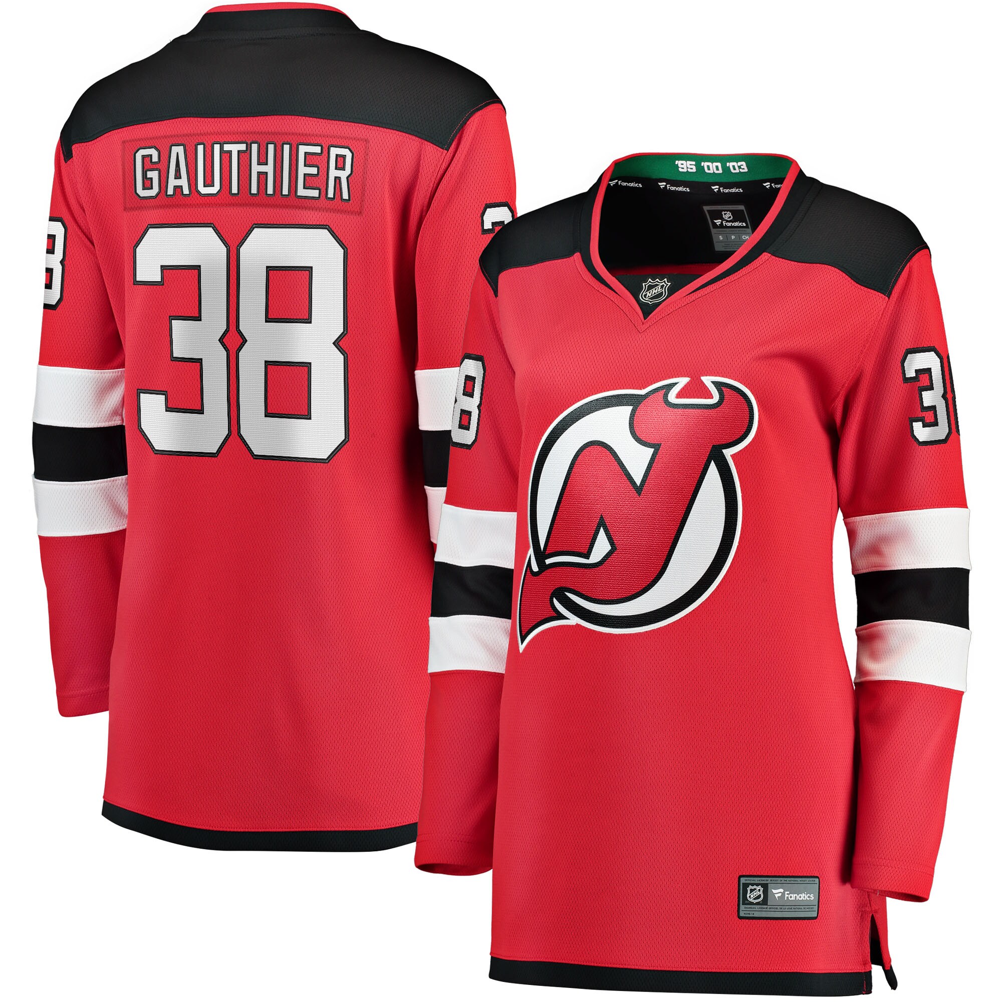 Frederik Gauthier New Jersey Devils Women's Home Breakaway Player Jersey - Red