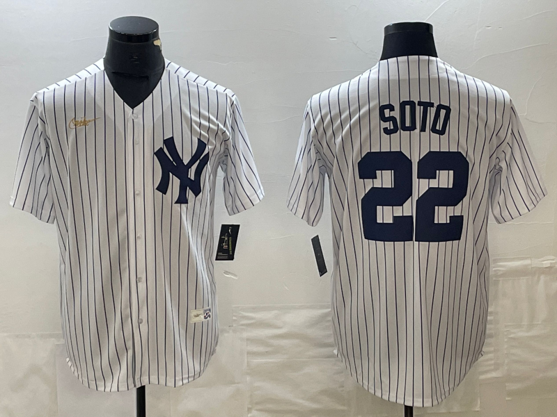 Men's  New York Yankees Jersey #22 Juan Soto White Jersey